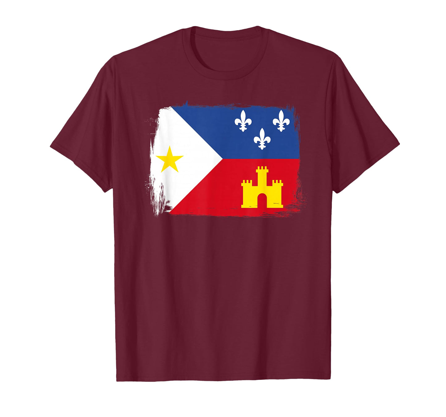 Louisiana Cajun French Acadiana Flag T-Shirt
