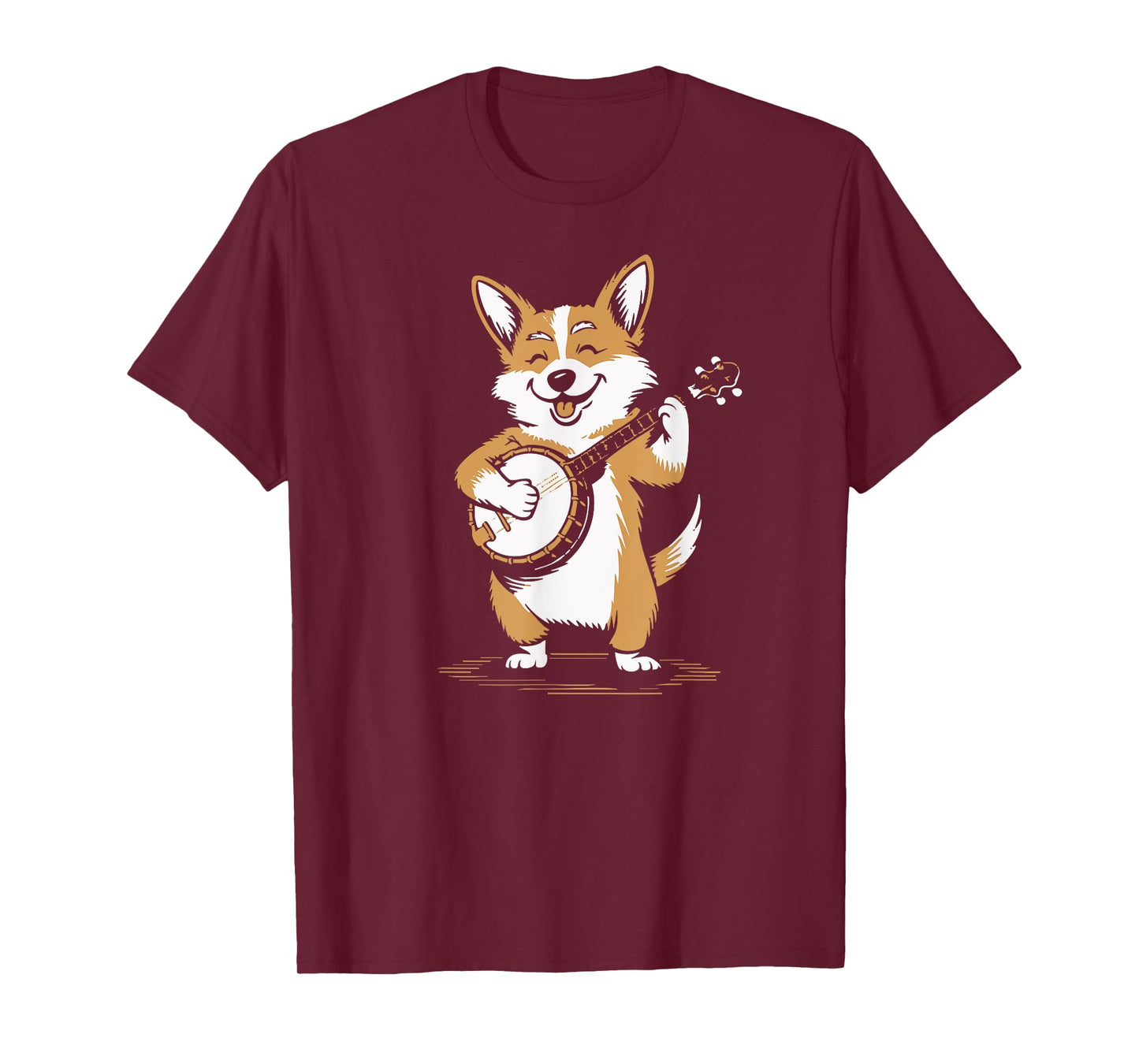 Bluegrass Banjo Corgi Cute Music Lover T-Shirt