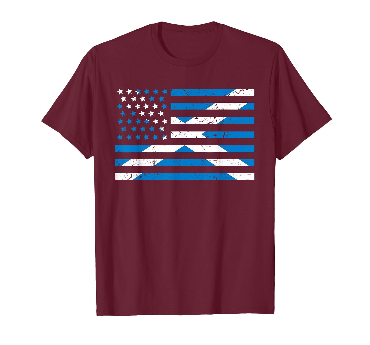 Scottish American Flag Proud Scotland USA for Men Women Kids T-Shirt