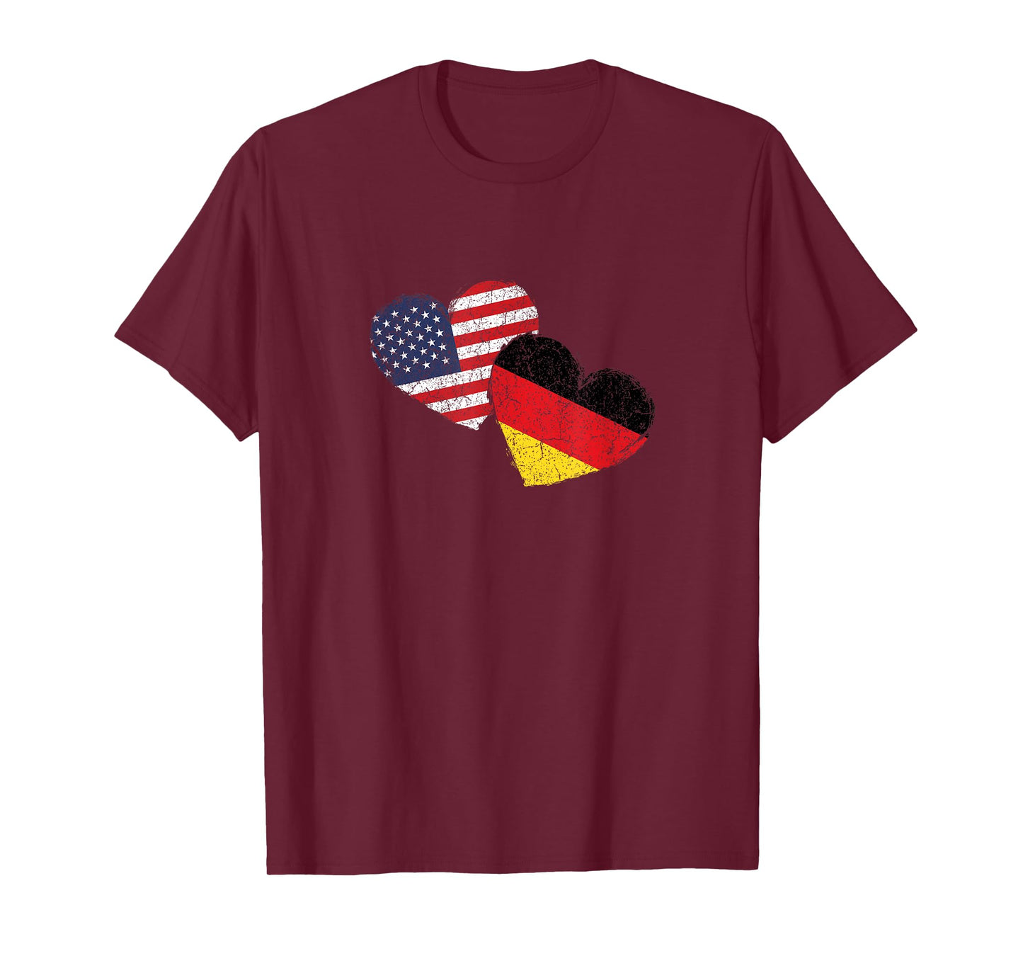 USA Germany Heart Country Flag German American T-Shirt