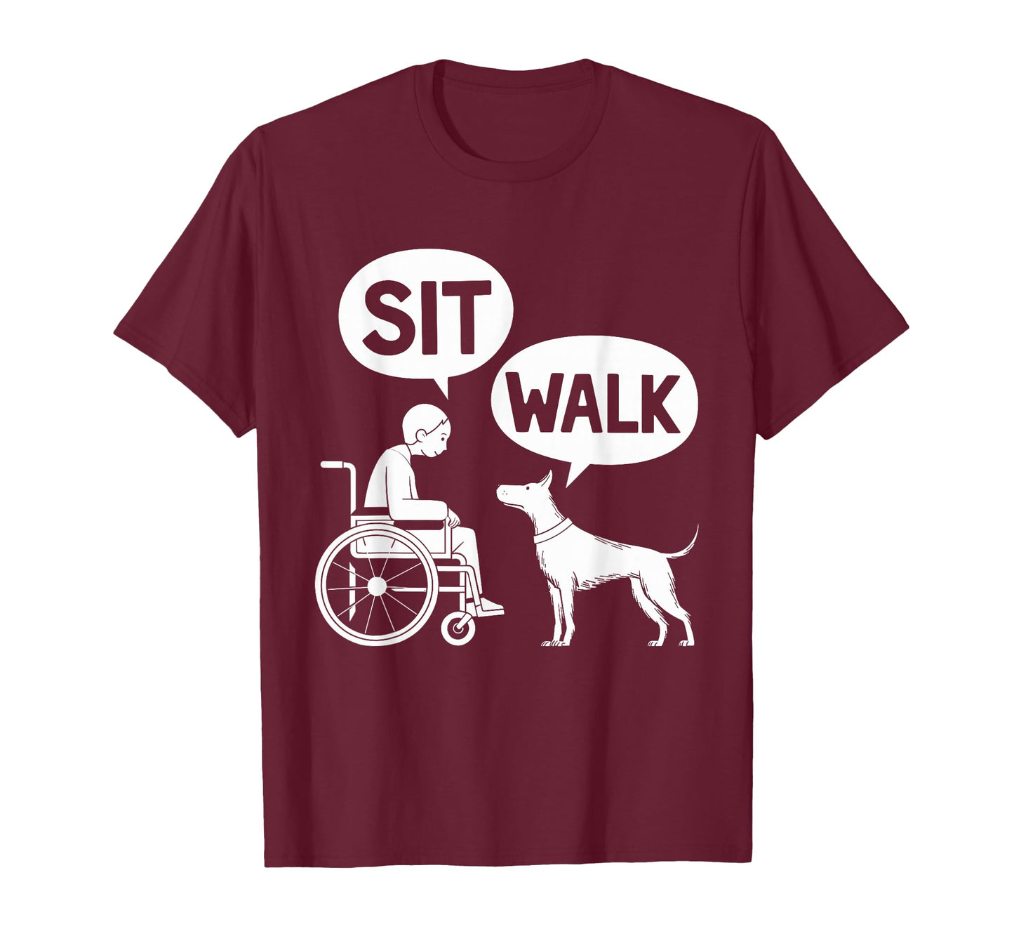 Dog Pet Lover Funny Sit Walk Wheelchair For Dogs Owner T-Shirt