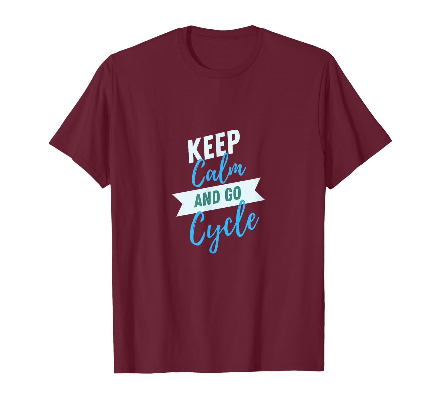 Keep Calm And Go Cycle Graphic T-Shirt