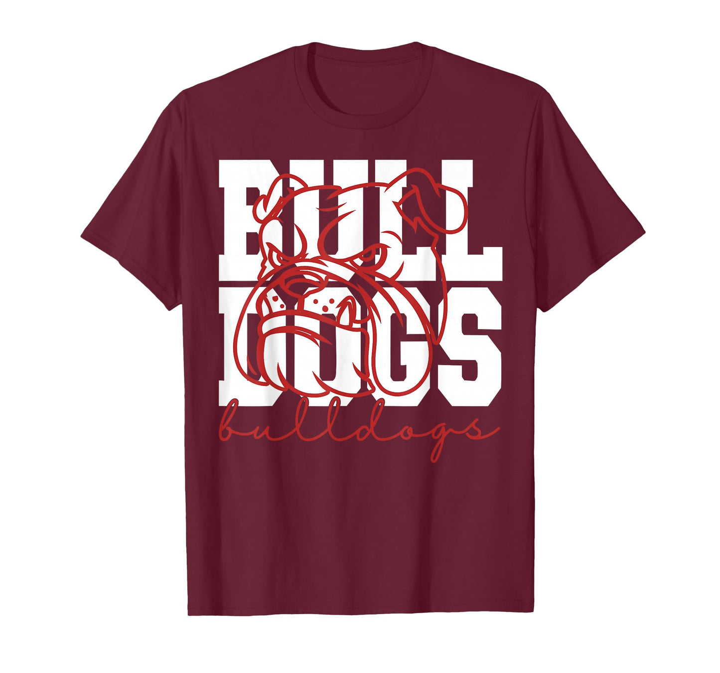 Retro Bulldog Name Funny Dog Graphic Gift for Men Women Kids T-Shirt