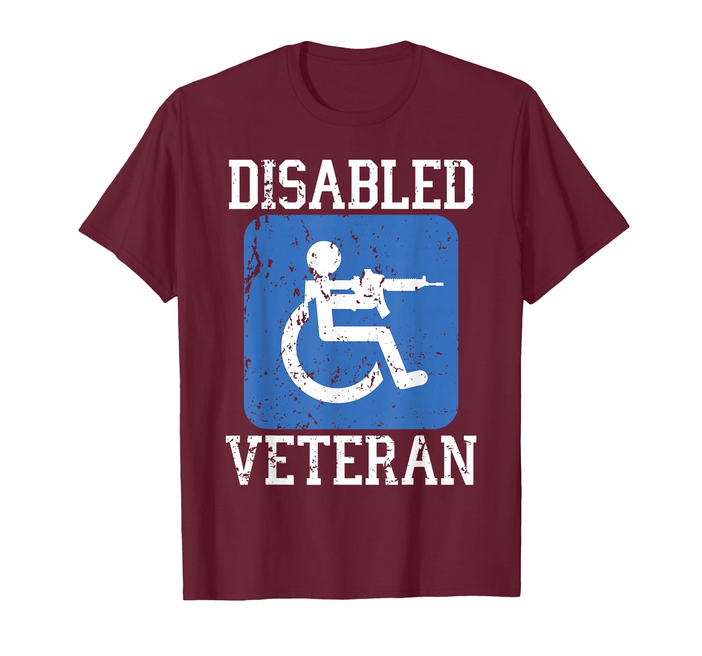 Disabled Veteran Armed Forces Military Soldier Army USA T-Shirt