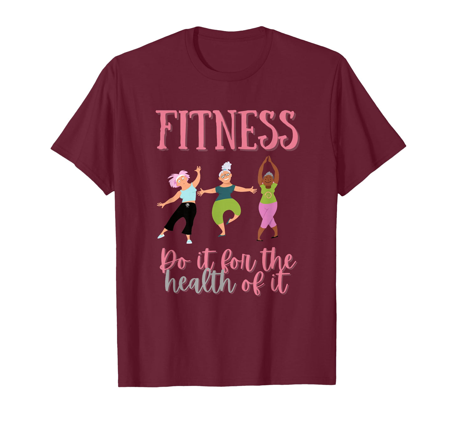 FUNNY FITNESS Shirt for Senior Citizen Workout Gym T-Shirt