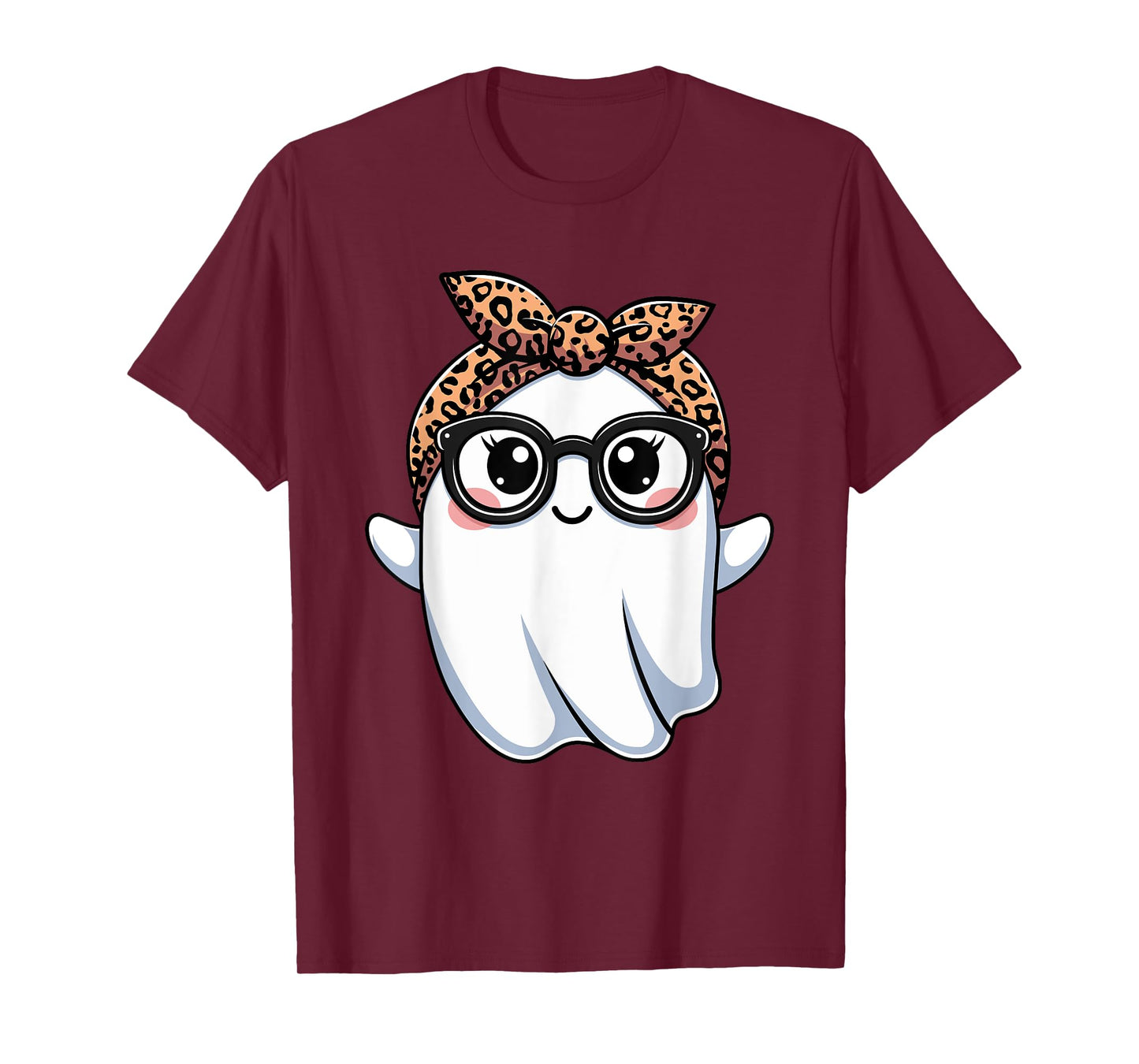 Halloween Ghost Glasses Boo Spooky Season Women Toddler Girl T-Shirt