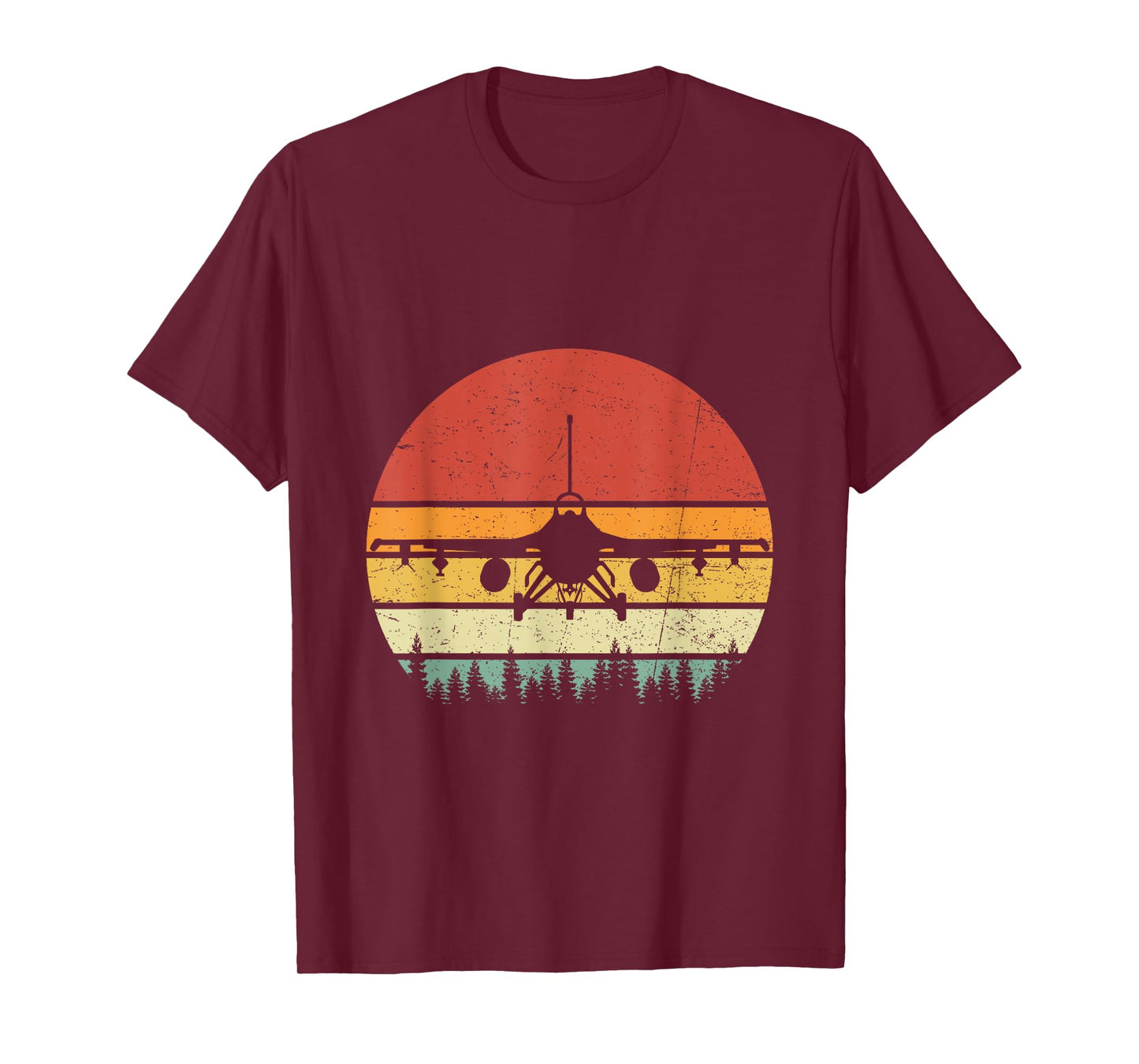 F-16 Fighting Falcon Retro Vintage Fighter Jet Aircraft T-Shirt
