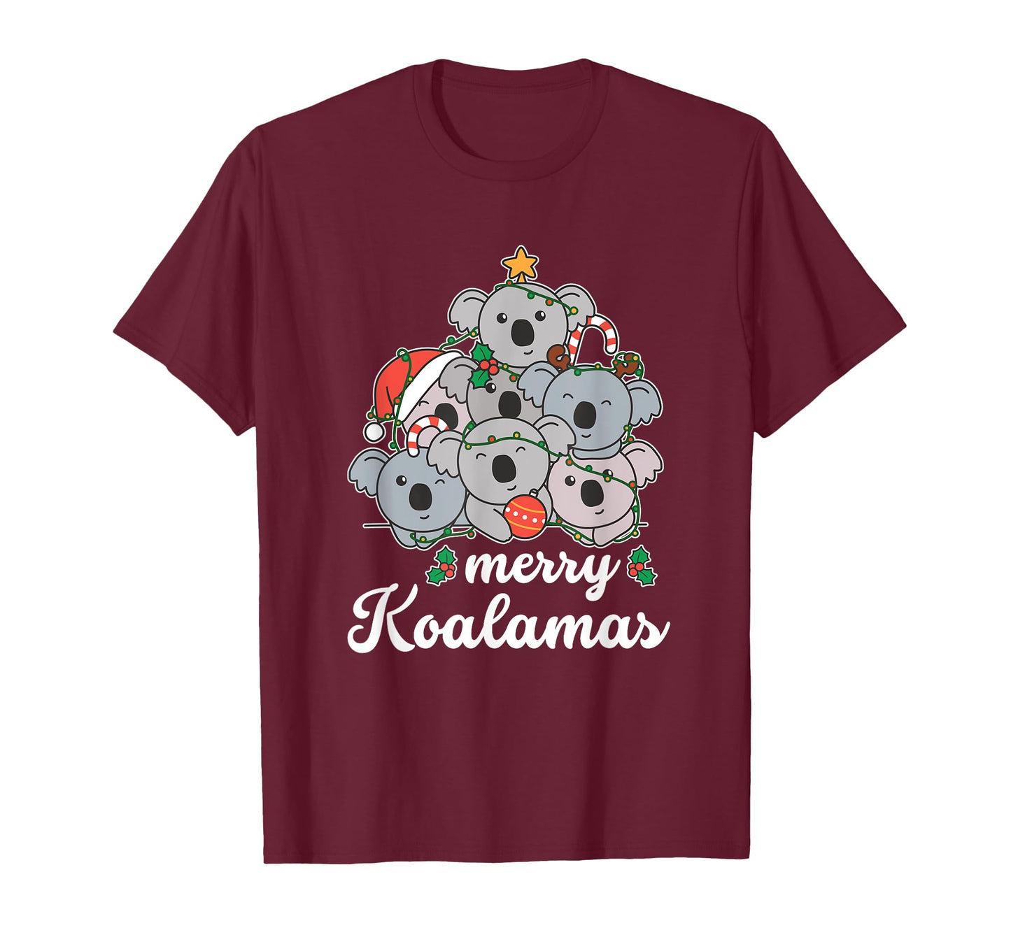 Merry Koalamas Pun Koala Christmas T-Shirt