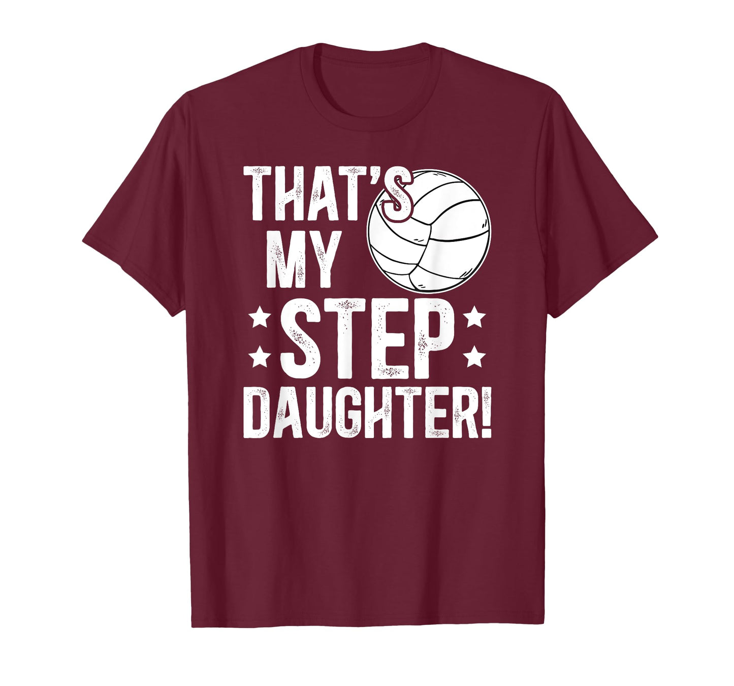 Volleyball Step-Dad Proud Volleyball Player Stepfather T-Shirt