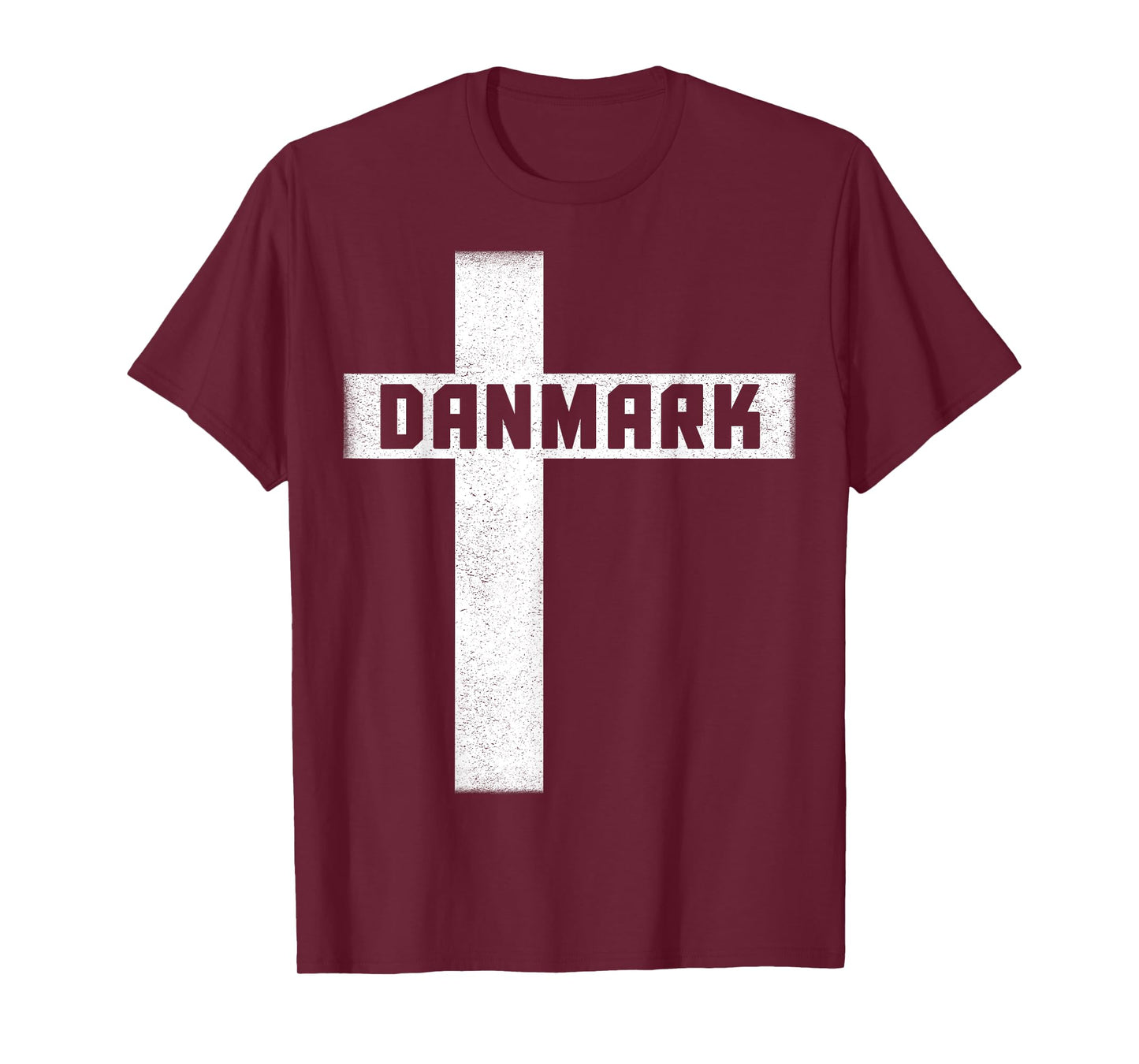 Danmark Flag Cross Design for Danish Pride Denmark Heritage T-Shirt