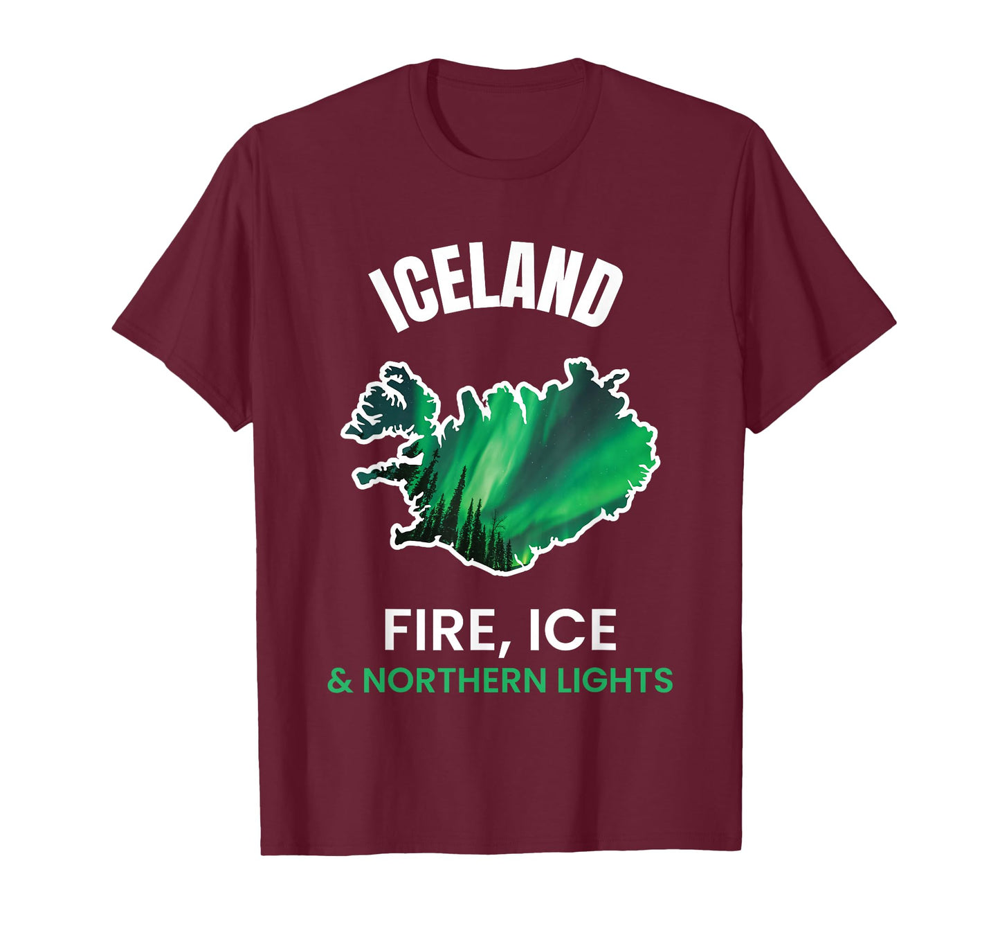 Iceland Northern Light Aurora Reykjavík Icelandic Gift T-Shirt