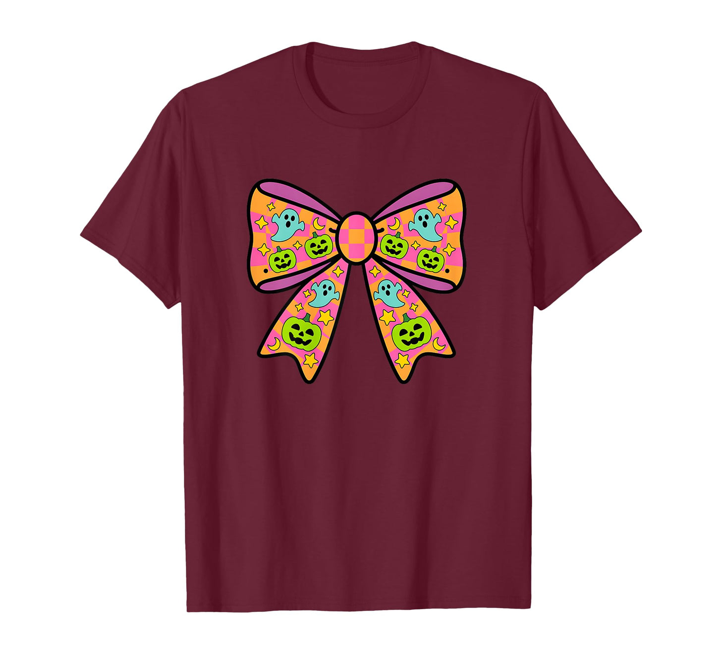 Halloween Ghost Coquette, Girly Pastel Halloween Pumpkin T-Shirt