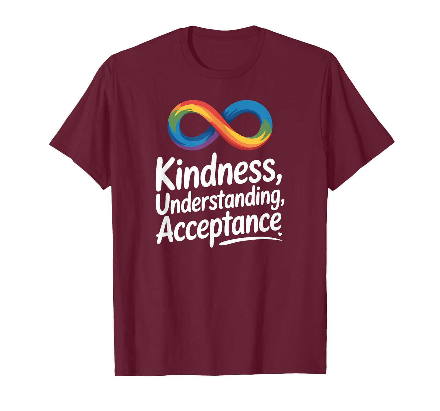 Kindness Understanding Acceptance Autism Awareness Infinity T-Shirt