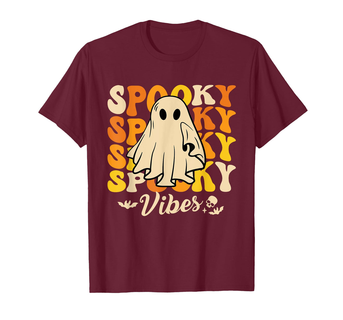 Spooky Vibes Funny Lazy Halloween Costume Outfit Womens T-Shirt