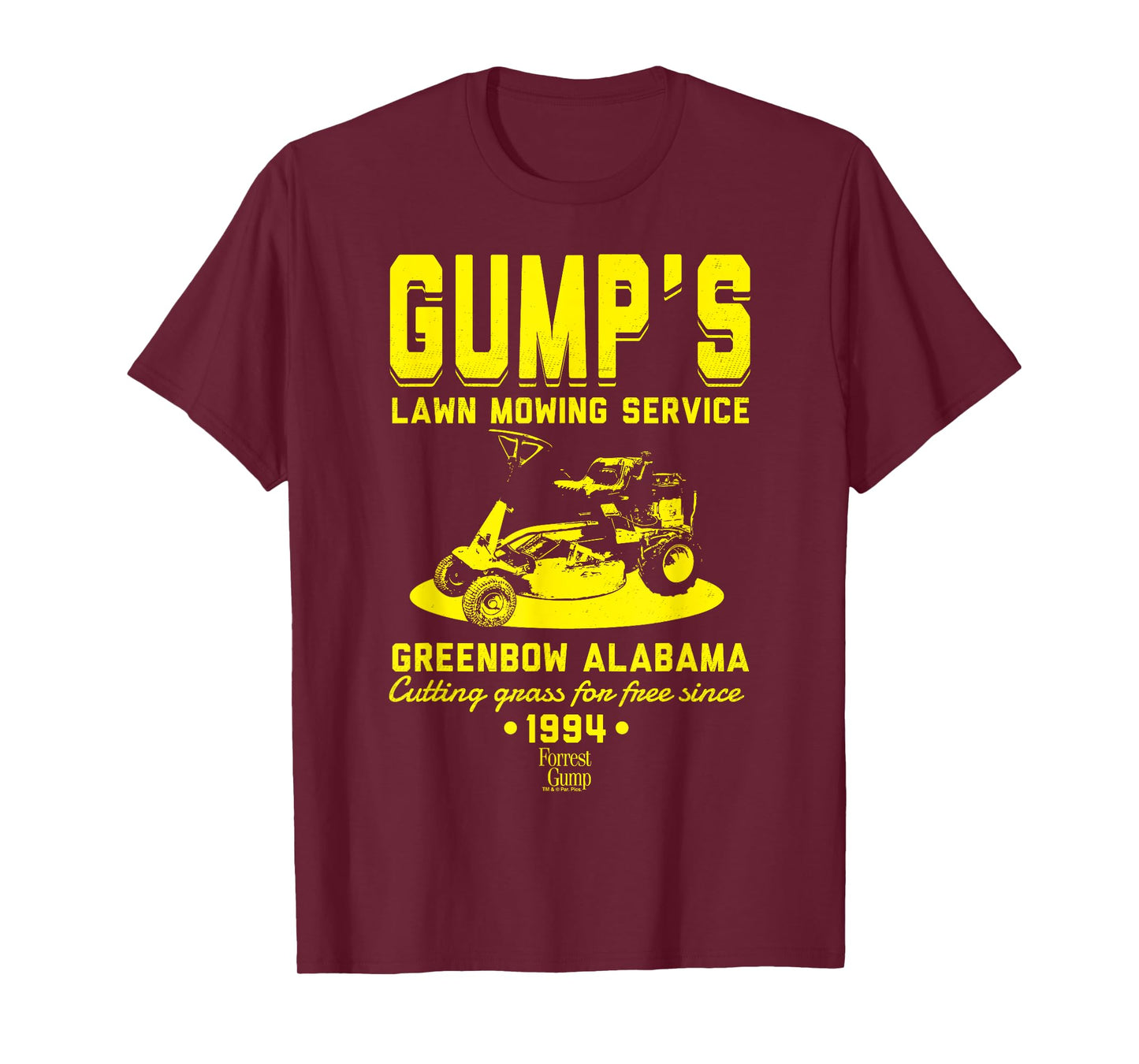 Forrest Gump Gump's Lawn Mowing Service T-Shirt