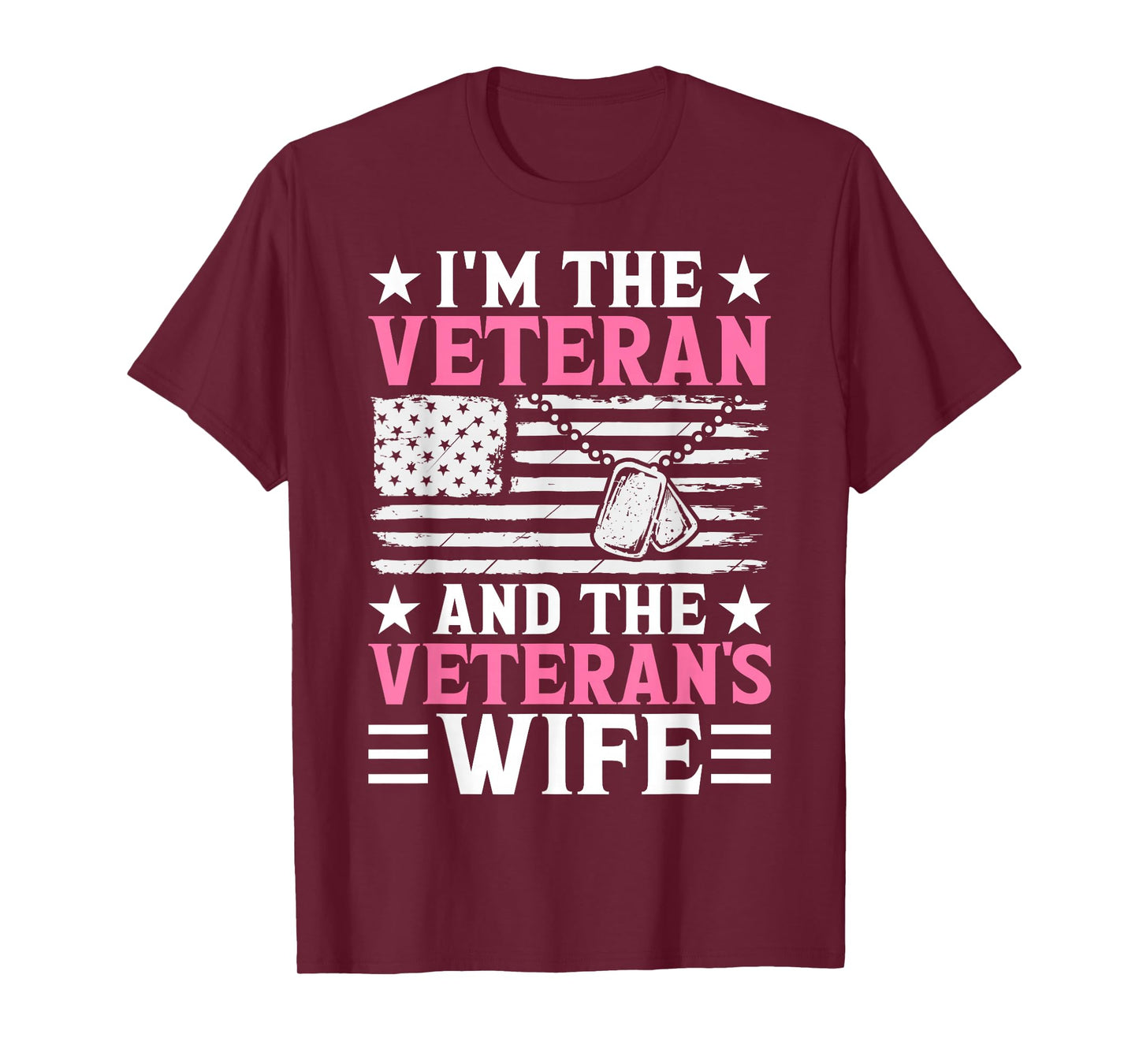Female Veteran and Veteran's Wife Women Veteran Mom Grandma T-Shirt