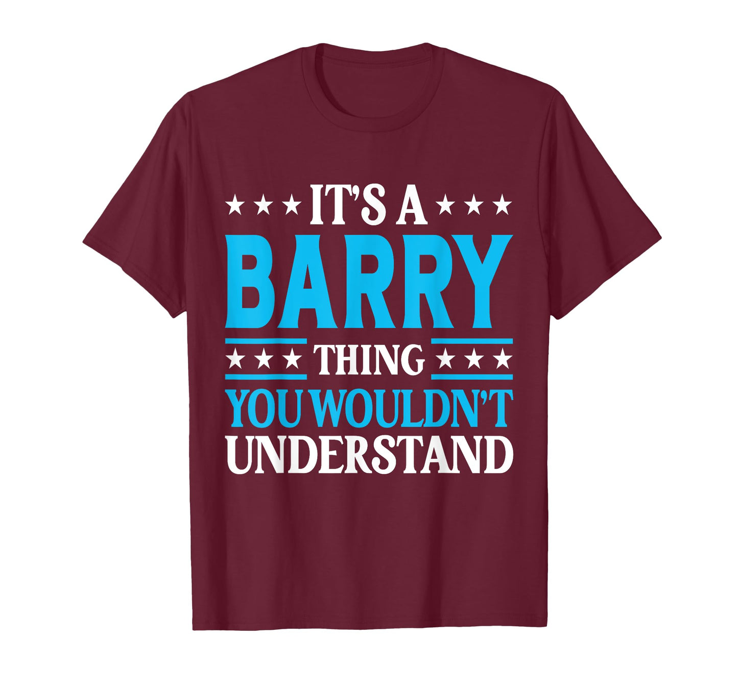 It's A Barry Thing Surname Funny Team Family Last Name Barry T-Shirt