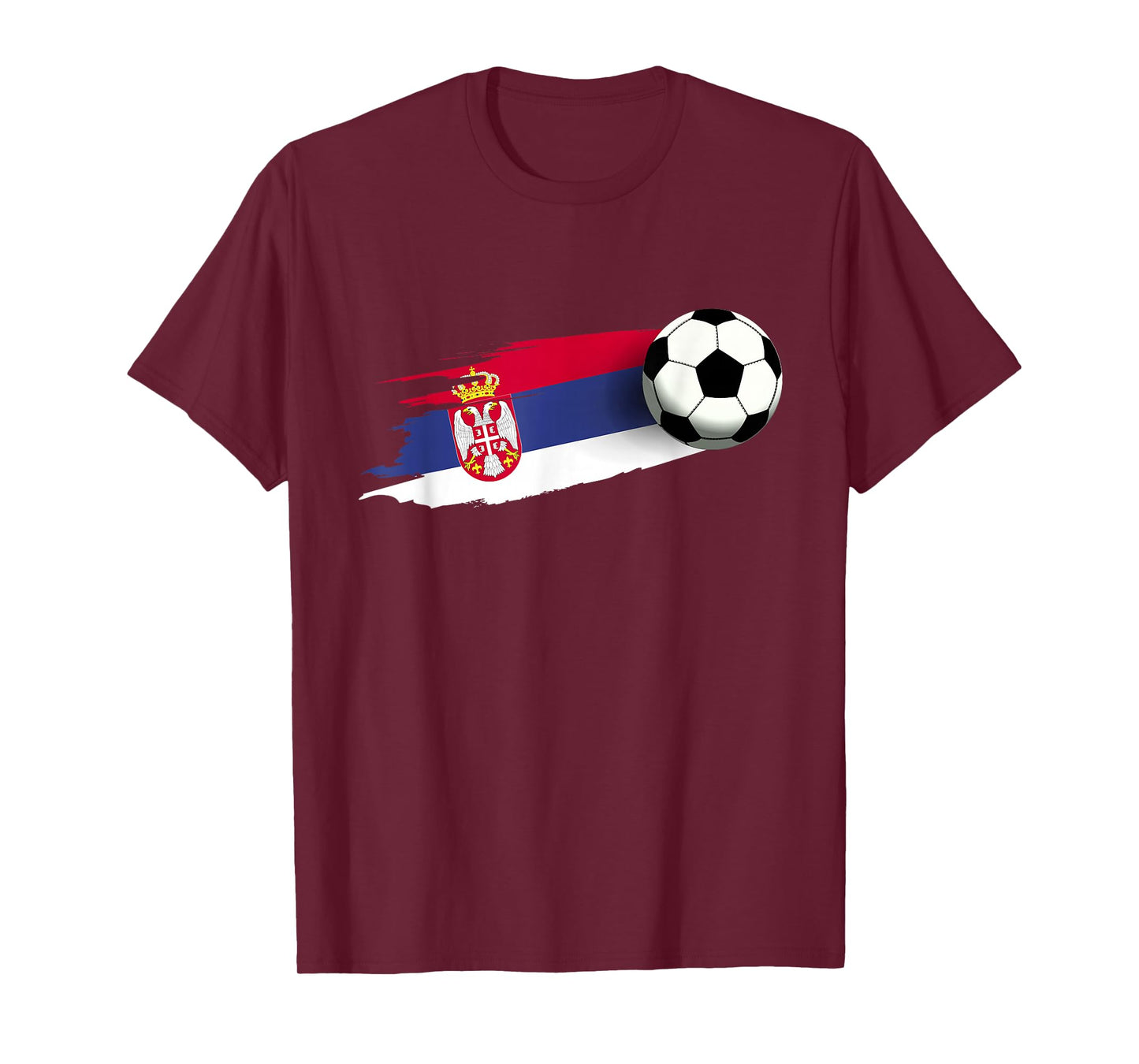 Serbia Flag Jersey Serbian Soccer Team Serb or Serbian T-Shirt