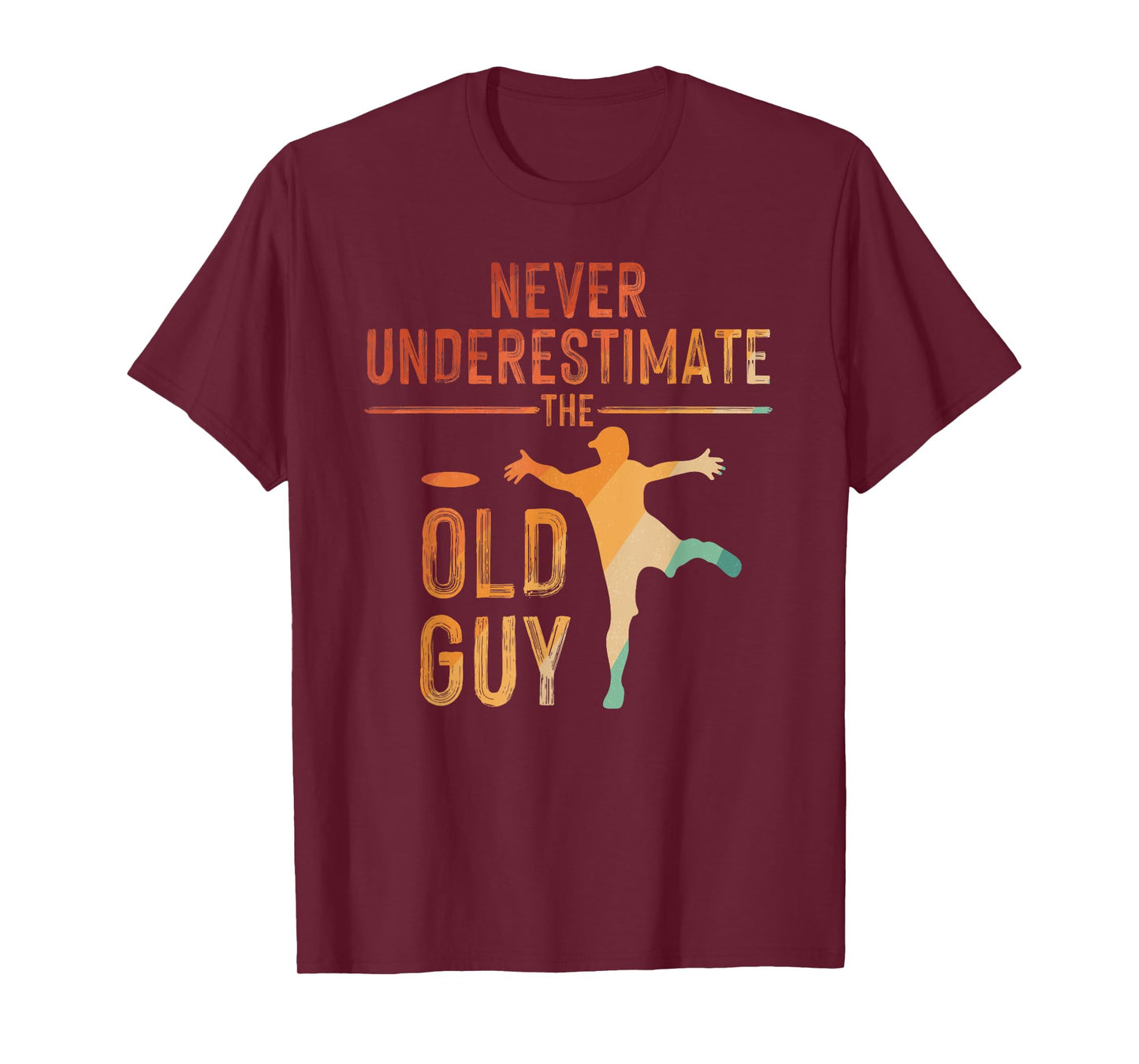 Disc Golf Art For Men Grandpa Disc Golfer Disc Golf Player T-Shirt