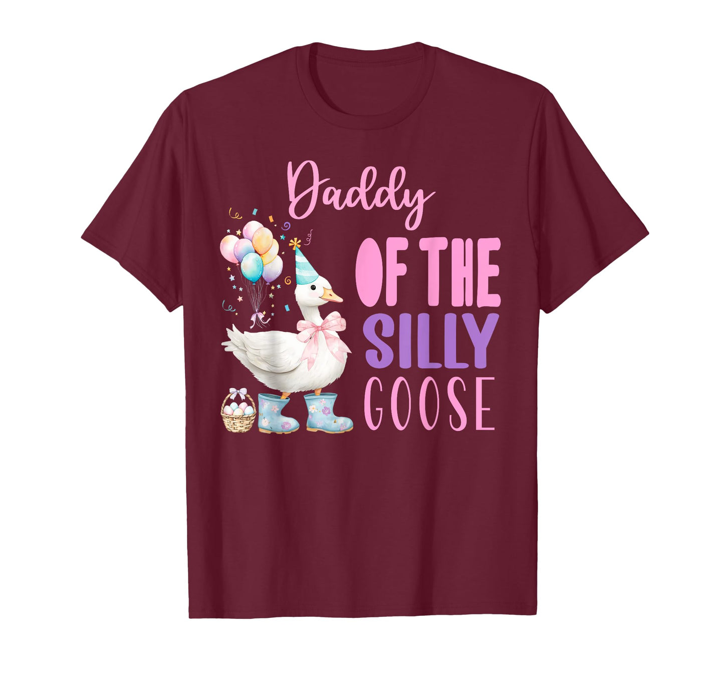 One Silly Goose Birthday Girl Farm 1st Party Spring Outfit T-Shirt