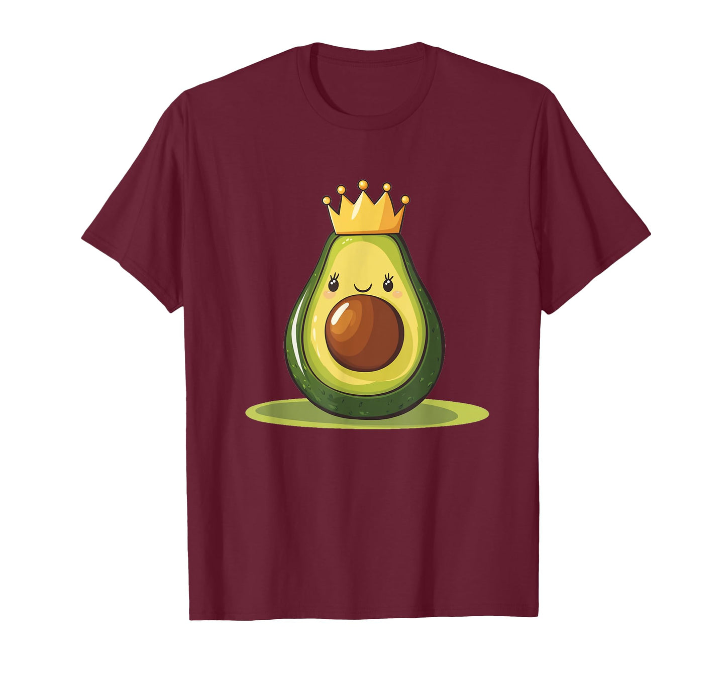 Funny Avocado with Crown for Kingdom and Fruits Lovers T-Shirt