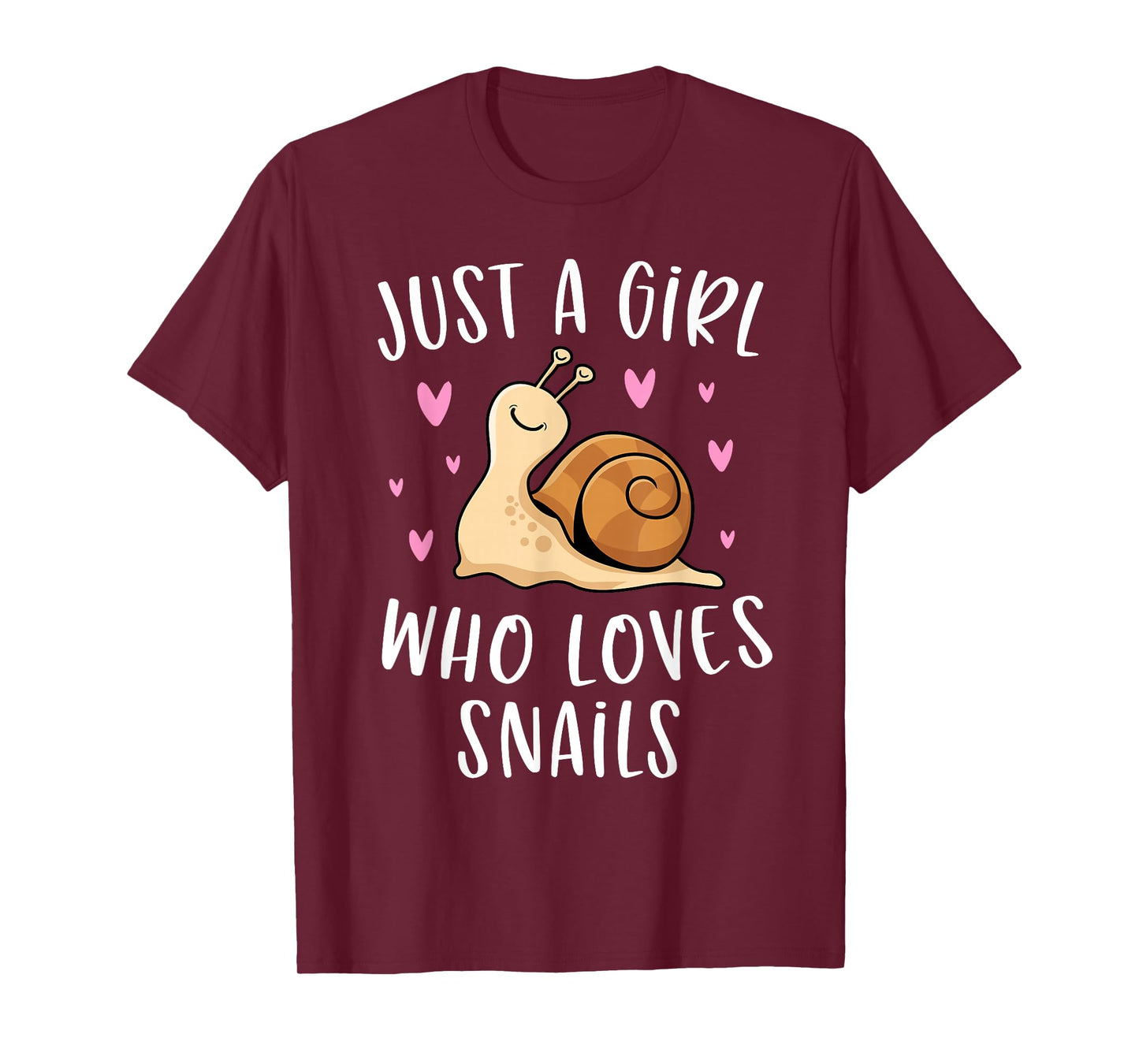 Cute Snail Shirt for Girls Just A Girl Who Loves Snails T-Shirt