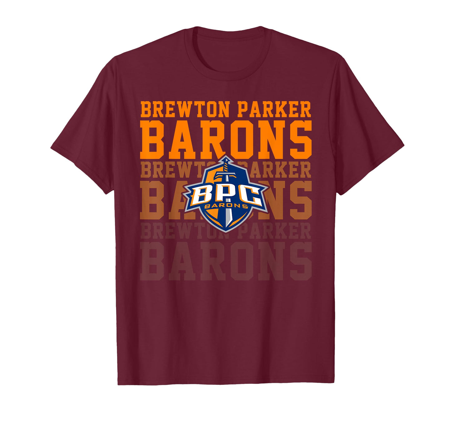 Brewton-Parker College Barons Retro Vintage Sports Men Women T-Shirt