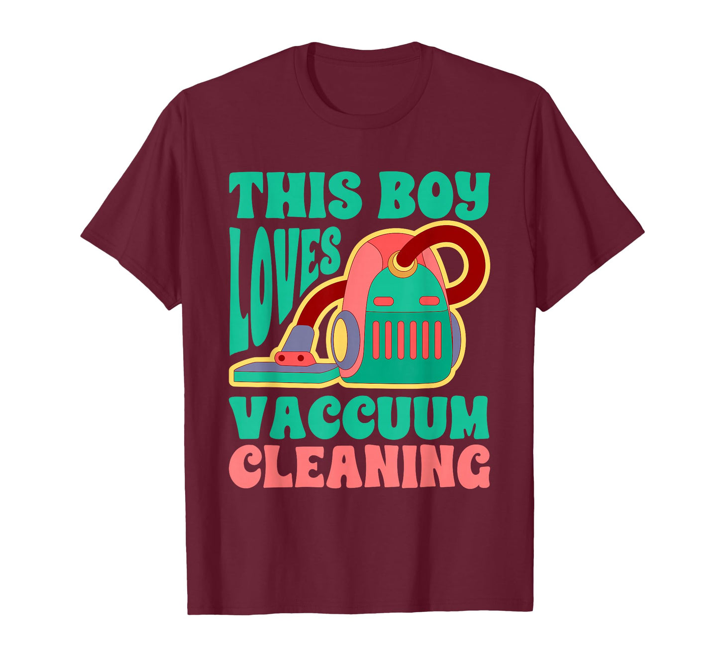 This Boy Loves Vacuum Cleaning Design T-Shirt