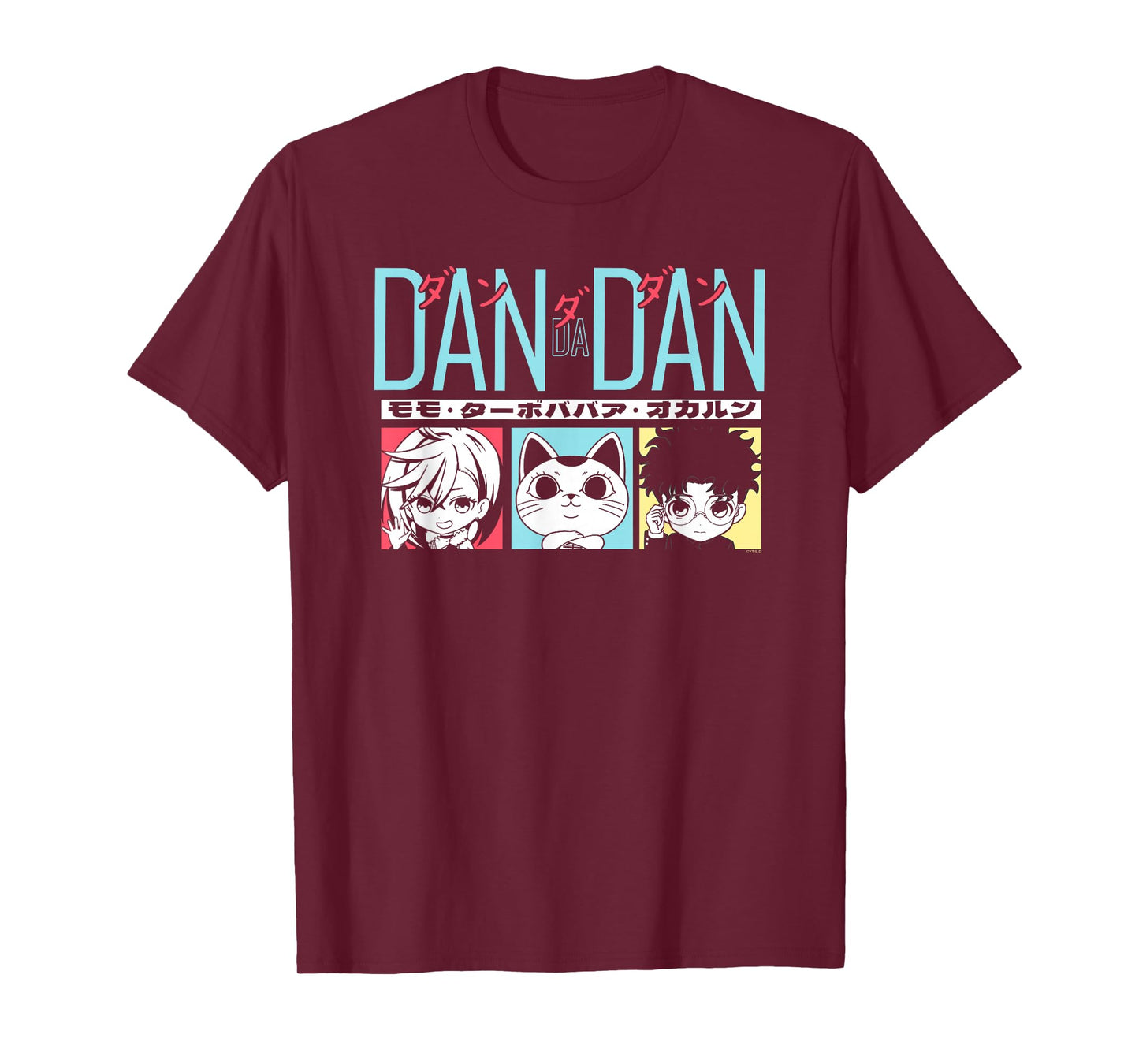 Dan Da Dan Chibi Character Frames Pastel Anime T-Shirt