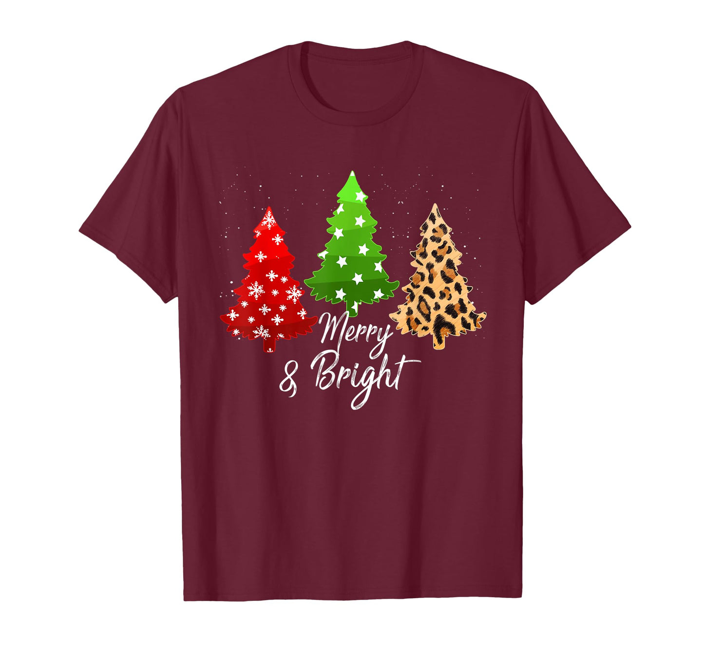 Merry and bright christmas family pajamas matching men women T-Shirt