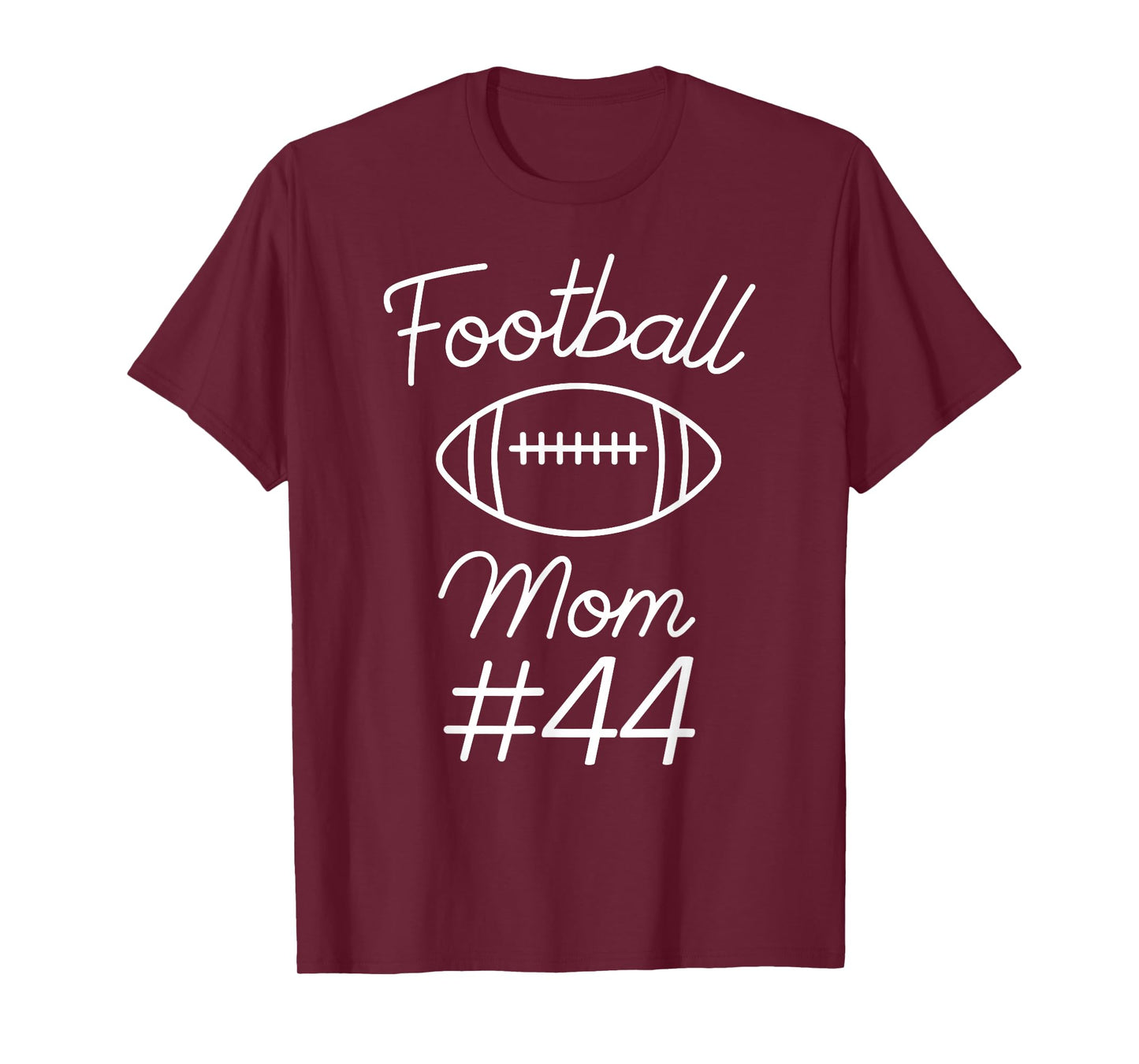 Football Mom Number 44 Biggest Fan Woman Team Game My Son T-Shirt
