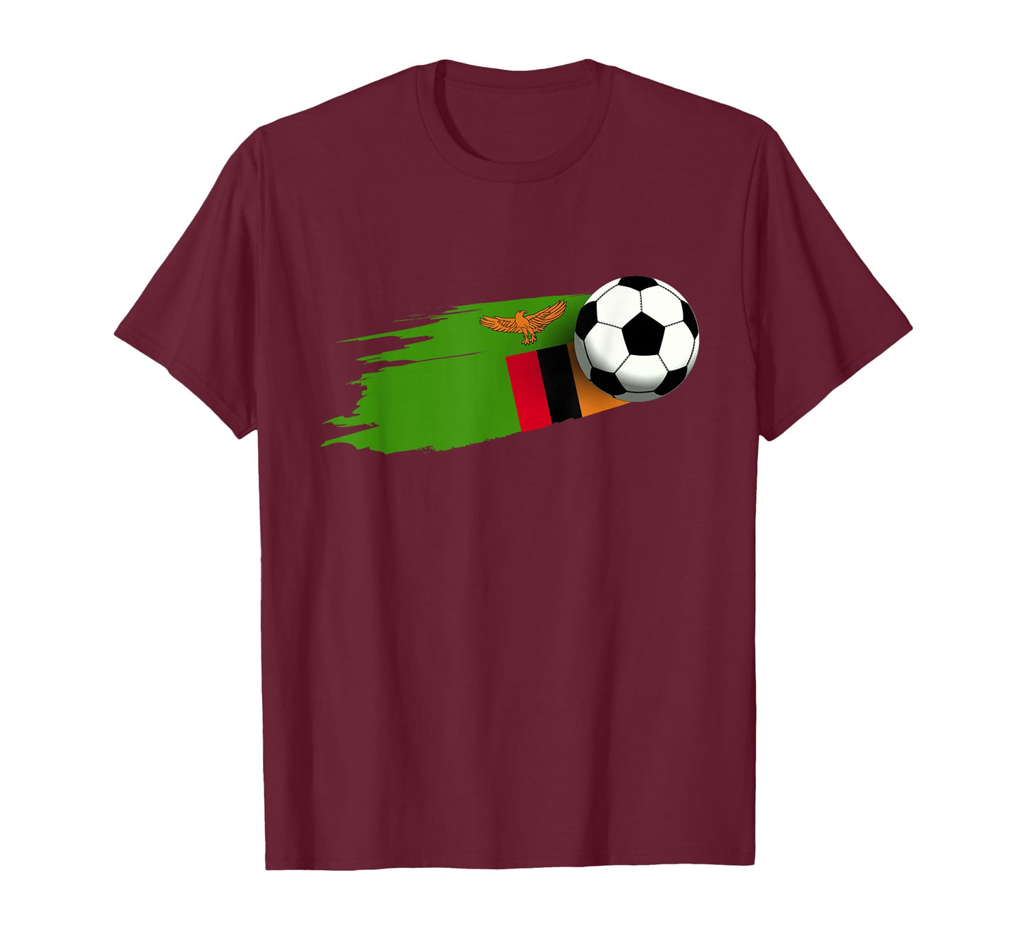 Zambia Flag Jersey Zambian Soccer Team Zambian T-Shirt