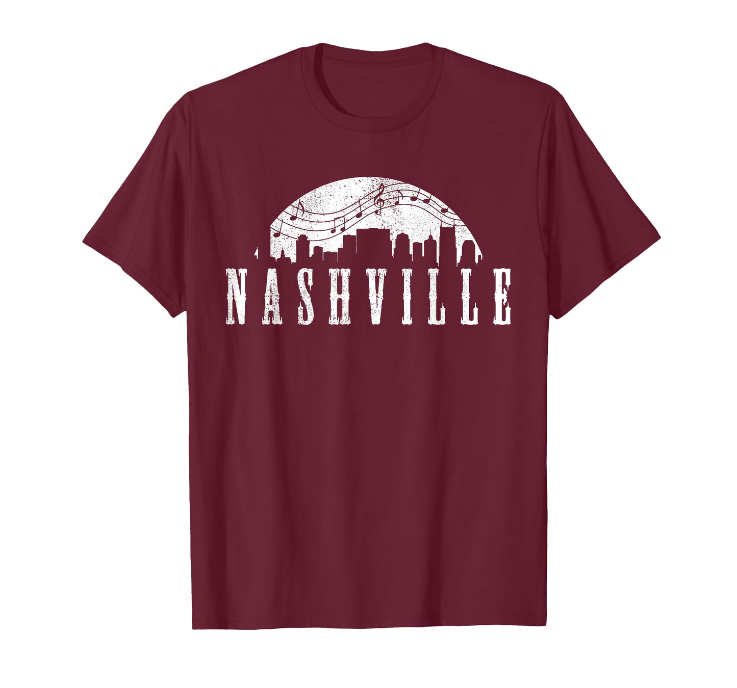 Nashville T-Shirt Skyline Country Music City Shirt Gift T-Shirt
