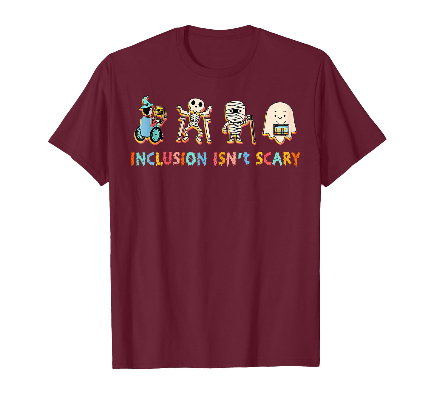 Inclusion Isn't Scary Slp Halloween Sped Teacher T-Shirt