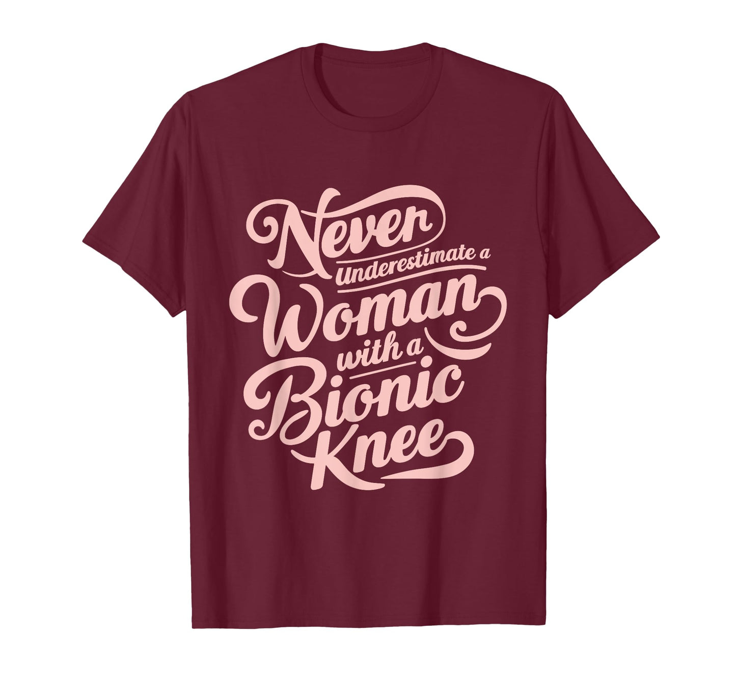 Woman Bionic Knee Replacement Surgery Joint Recovery T-Shirt