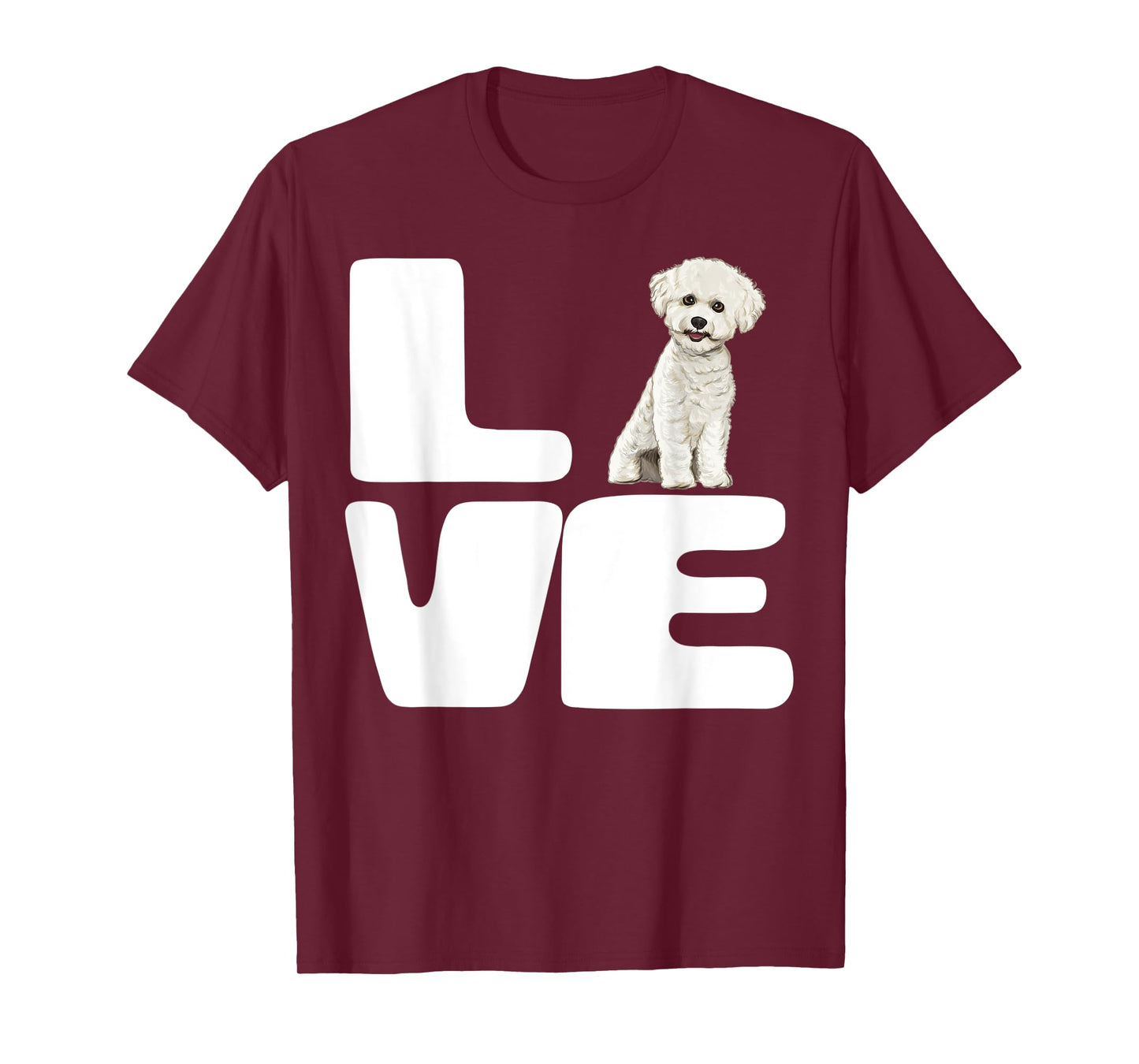 Love My Bichons Frise Dog Lover Gift T-Shirt for Men Women