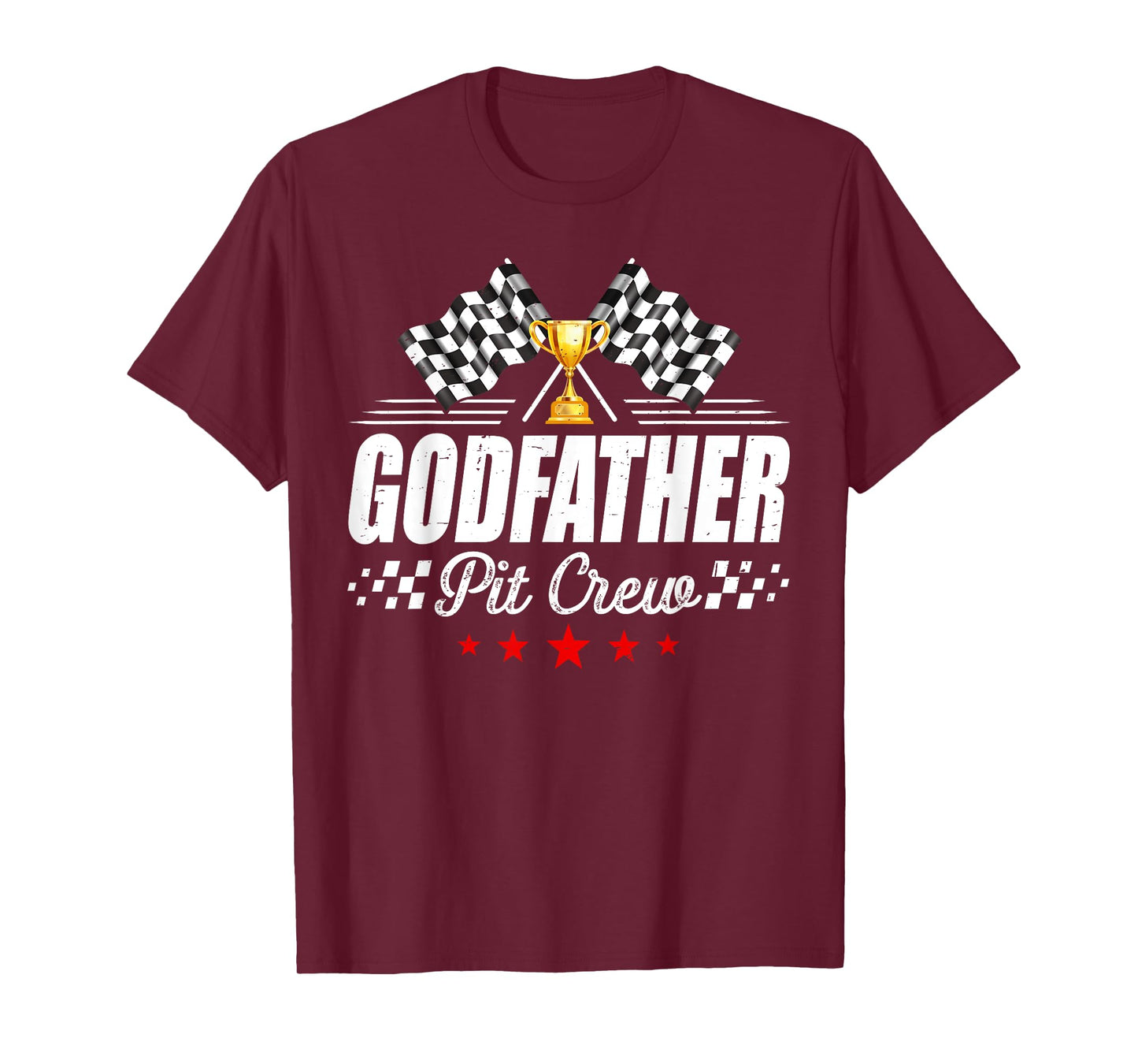 Godfather Pit Crew Race Car Racing Birthday Party Matching T-Shirt