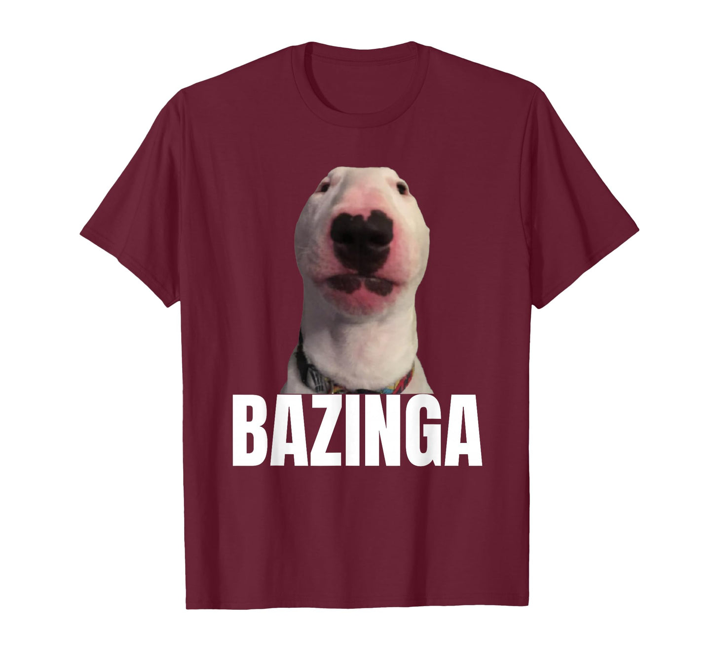 Bazinga Funny Cringe Meme Dog GenZ Trendy Teenager Slang T-Shirt