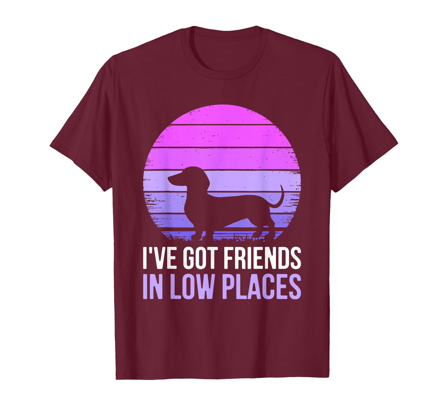 I've Got Friends In Low Places Shirt Dachshund Dog Lover T-Shirt