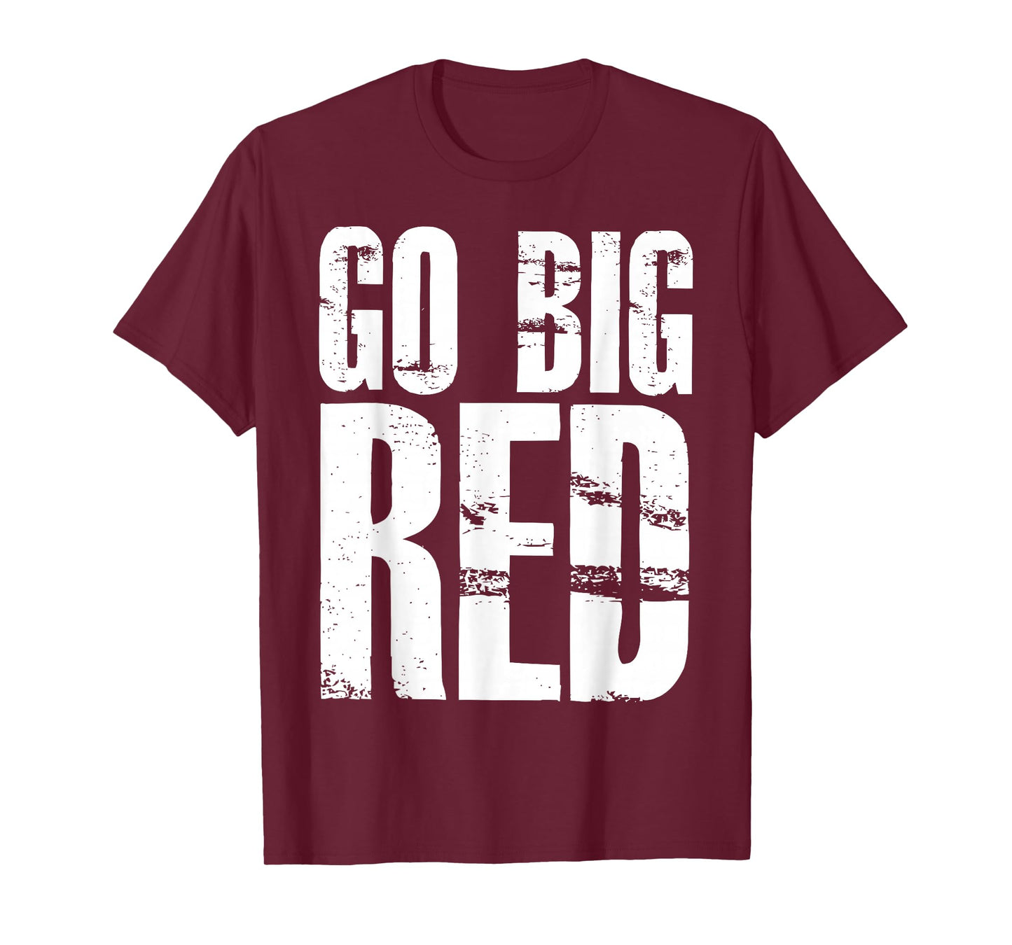 Bold Red Spirit Motivational Words for Game Day Energy T-Shirt