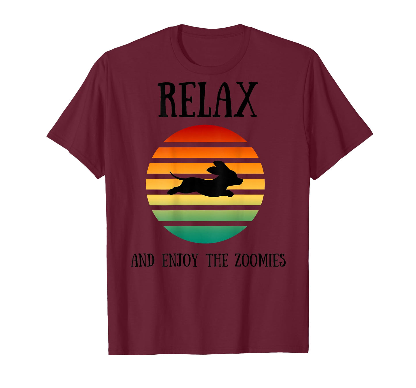 Relax and Enjoy the Zoomies Dachshund Doxin Wiener Dog Funny T-Shirt for Men Women Kids