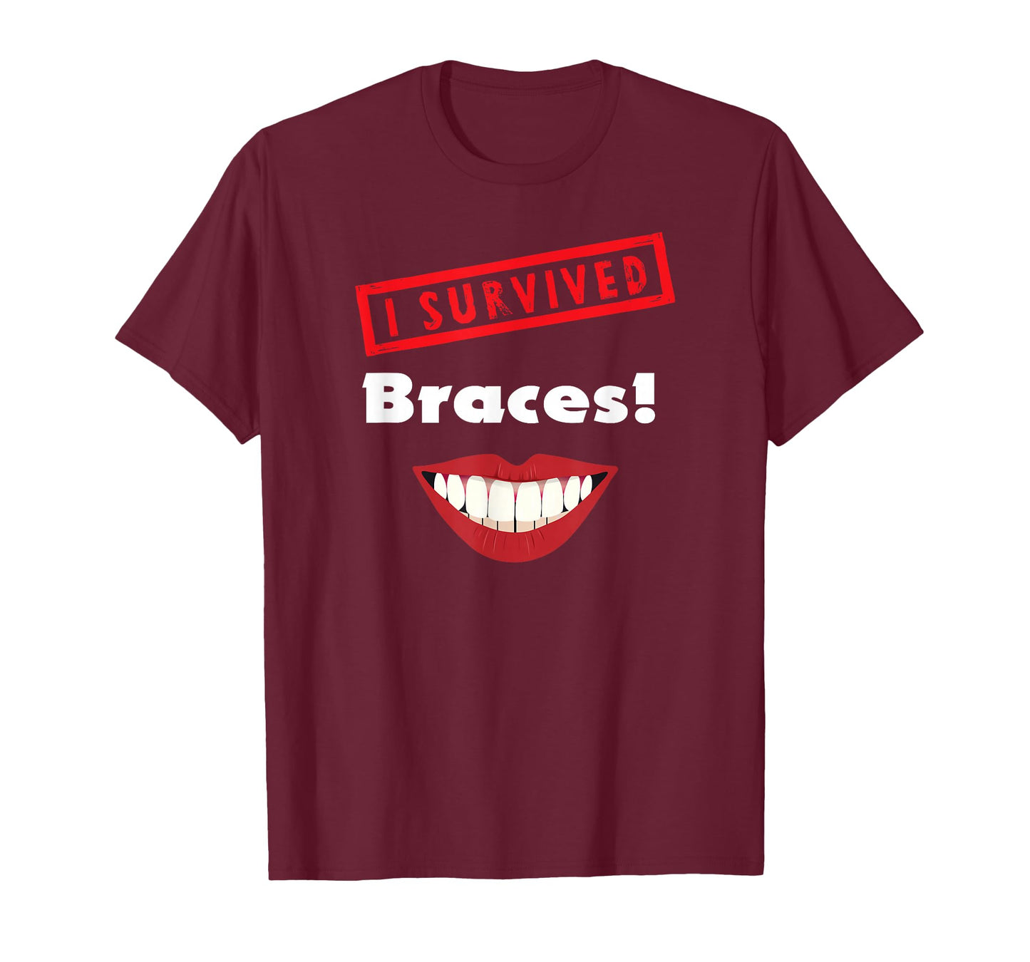 Braces Off Present Kids Teens I Survived Braces Graphic T-Shirt