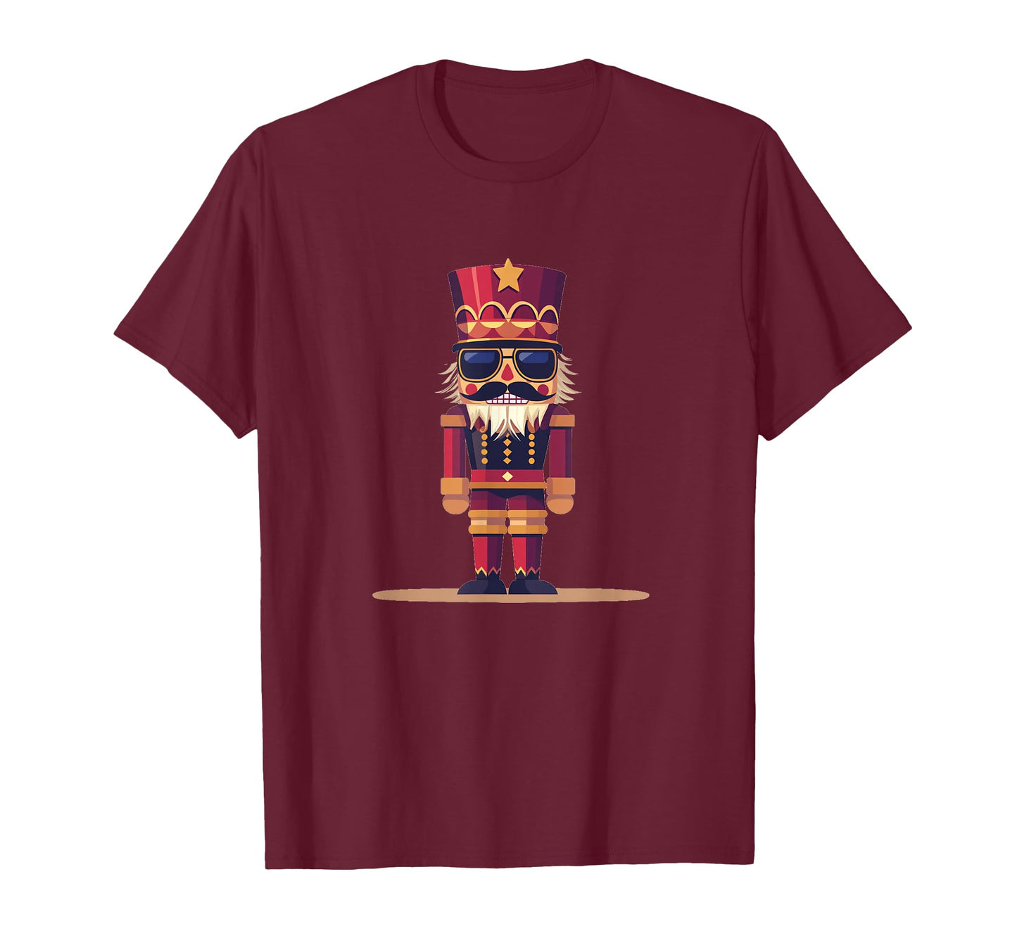 Traditional Nutcracker with Cool and Casual Sunglasses T-Shirt