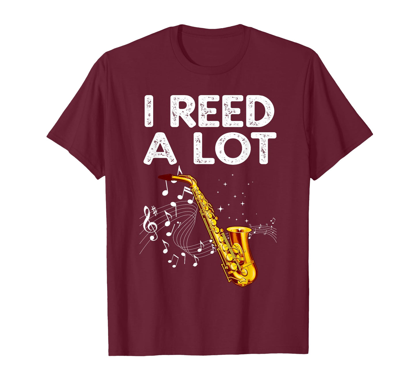 Funny Saxophone Design for Men Women Tenor Saxophone Player T-Shirt