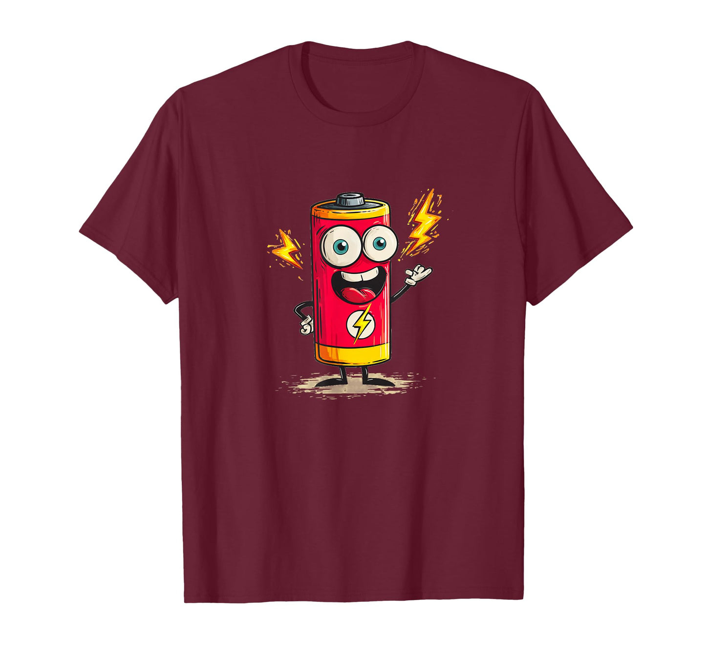 Happy Full Battery Costume for Energetic Graphics Lovers T-Shirt