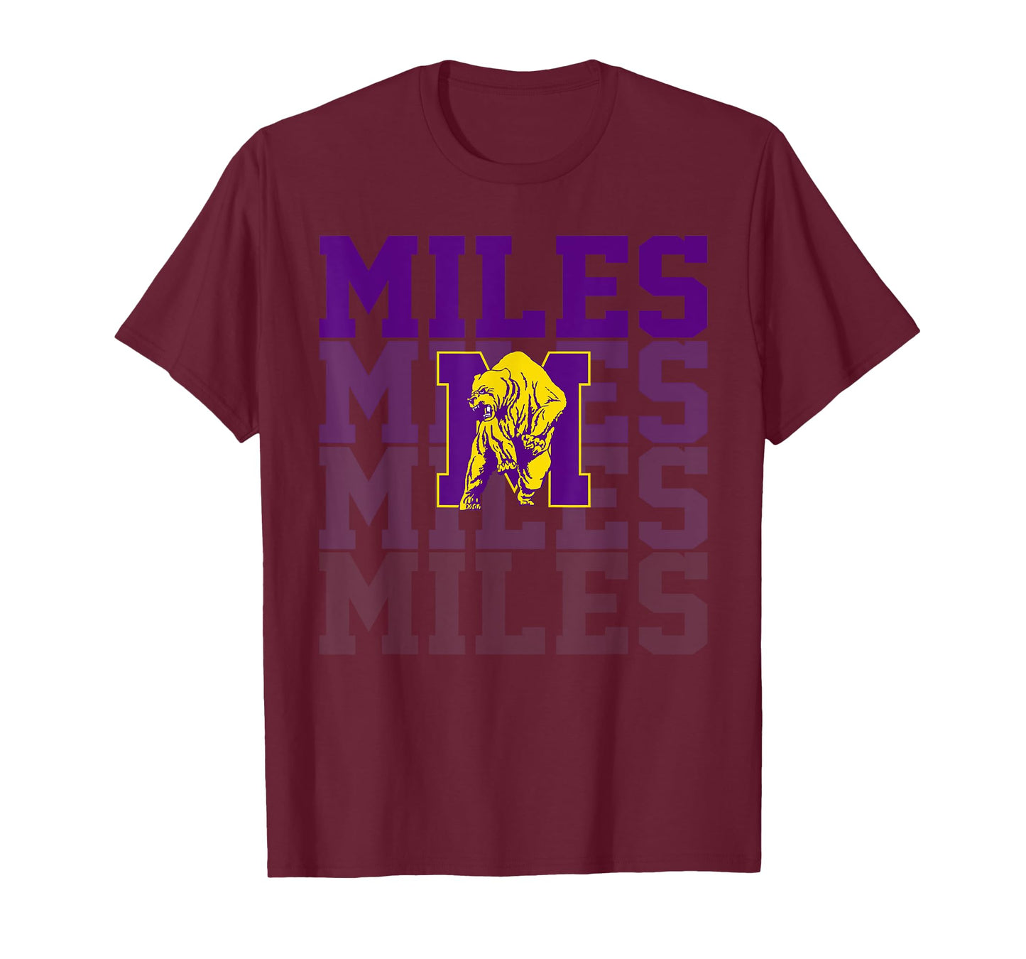 Miles College Arch Vintage Athletics for Men Women T-Shirt