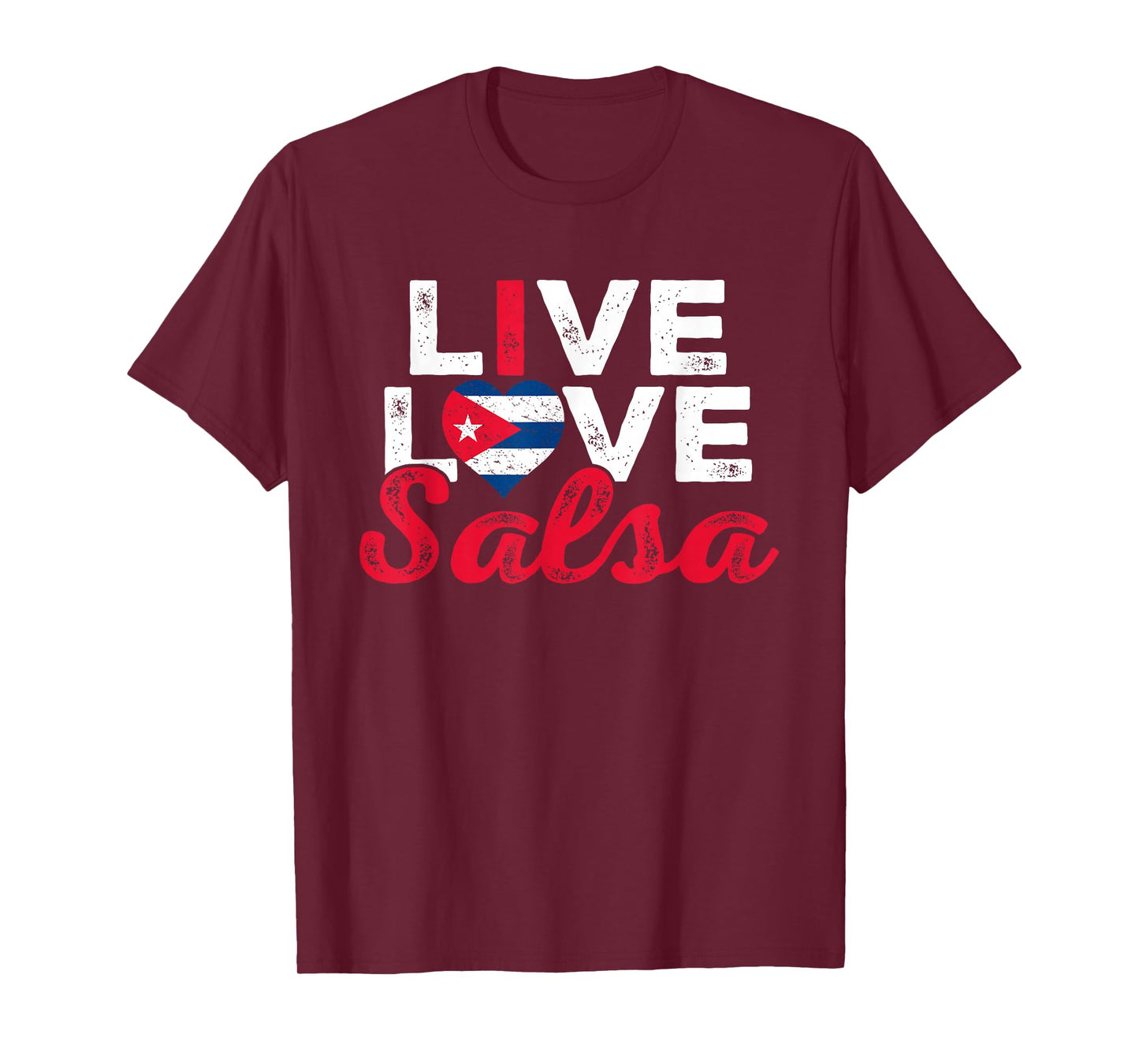 Funny Cuba Salsa Lover Graphic Women Girls Cuban Salsa Dance T-Shirt