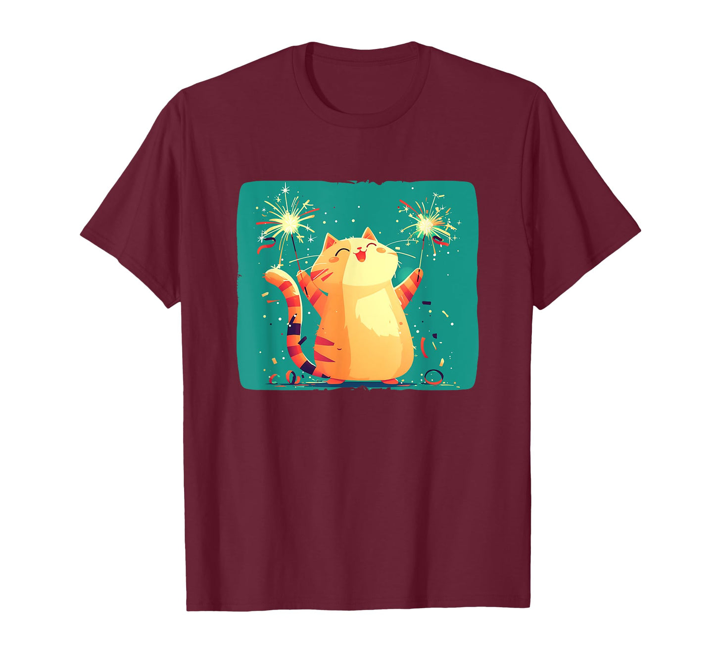 Happy New Year Cat Costume for a Fun Start T-Shirt