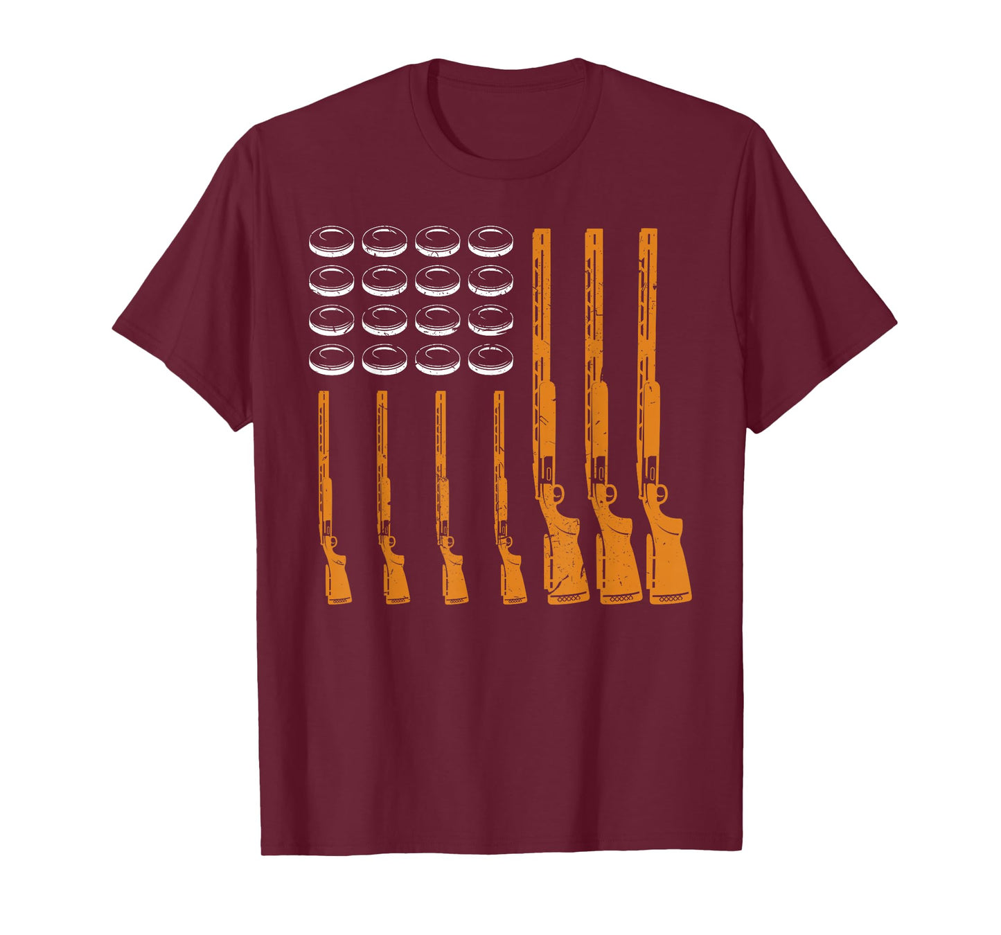 Skeet American Flag Shirt Skeet TShirt Clay Target Shooting T-Shirt