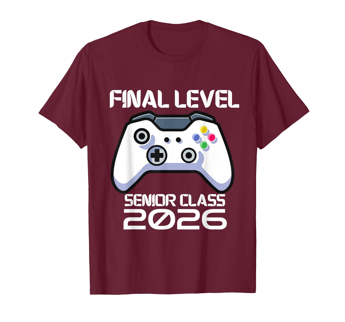 Class of 2026 Senior Video Game Final Level School Gamer T-Shirt
